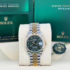 Ungetragene Rolex Datejust 31 Green Jubilee Reference# 278273, Komplettset, 2025