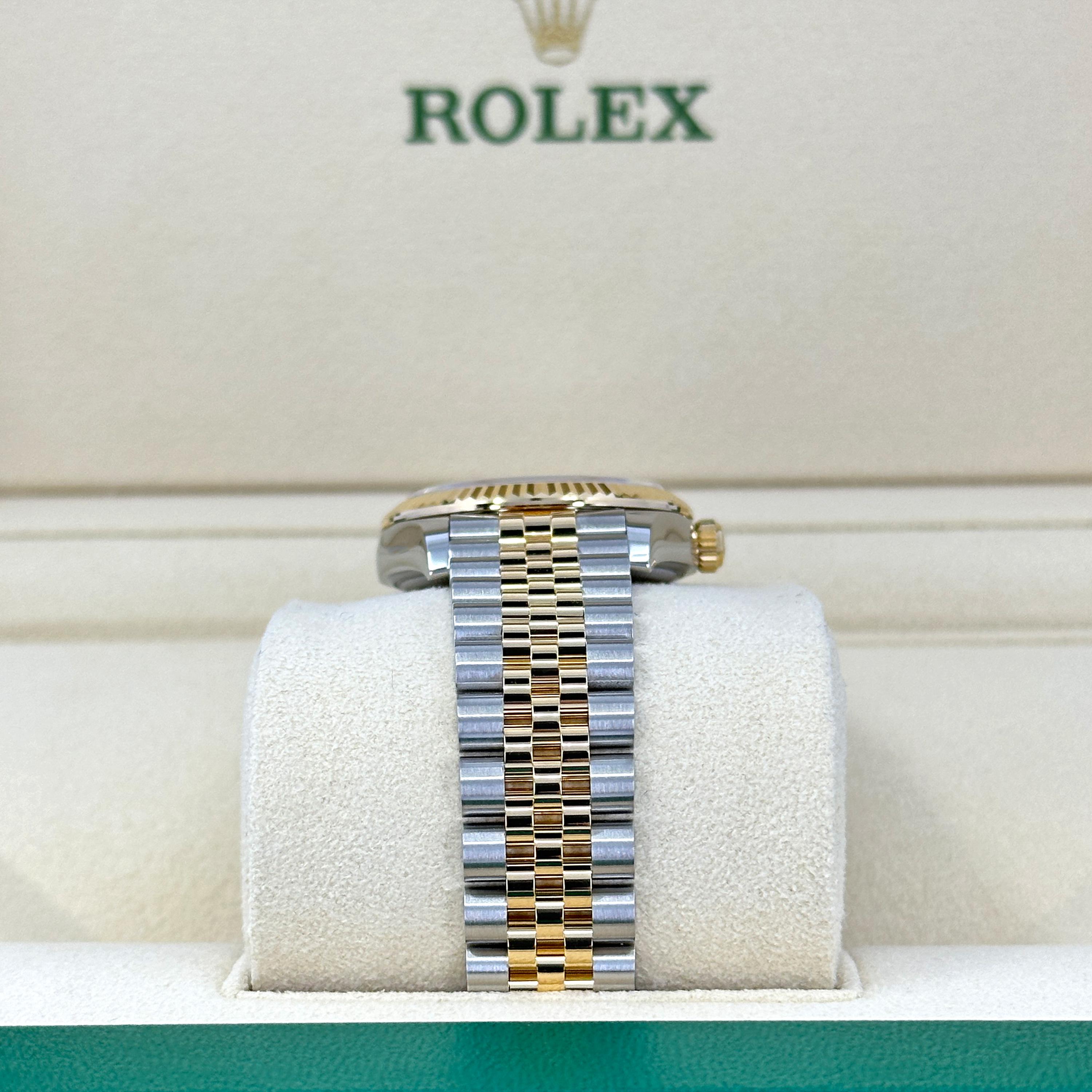 Women's or Men's Unworn Rolex Datejust 31 Green Jubilee Reference# 278273, Complete set, 2025 For Sale