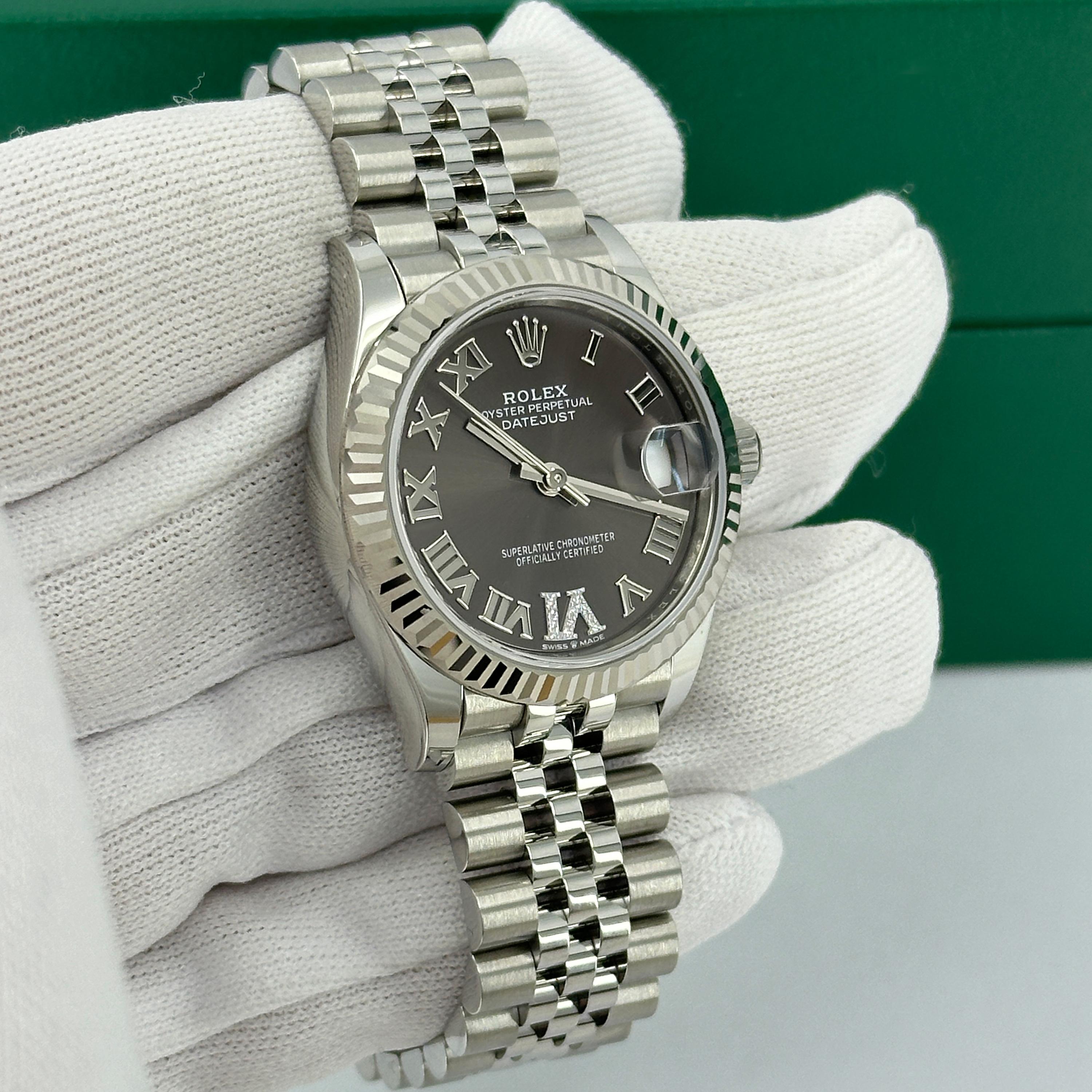 Ungetragene Rolex Datejust 31 Grey Jubilee Reference# 278274, Komplettset, 2025 im Angebot 13