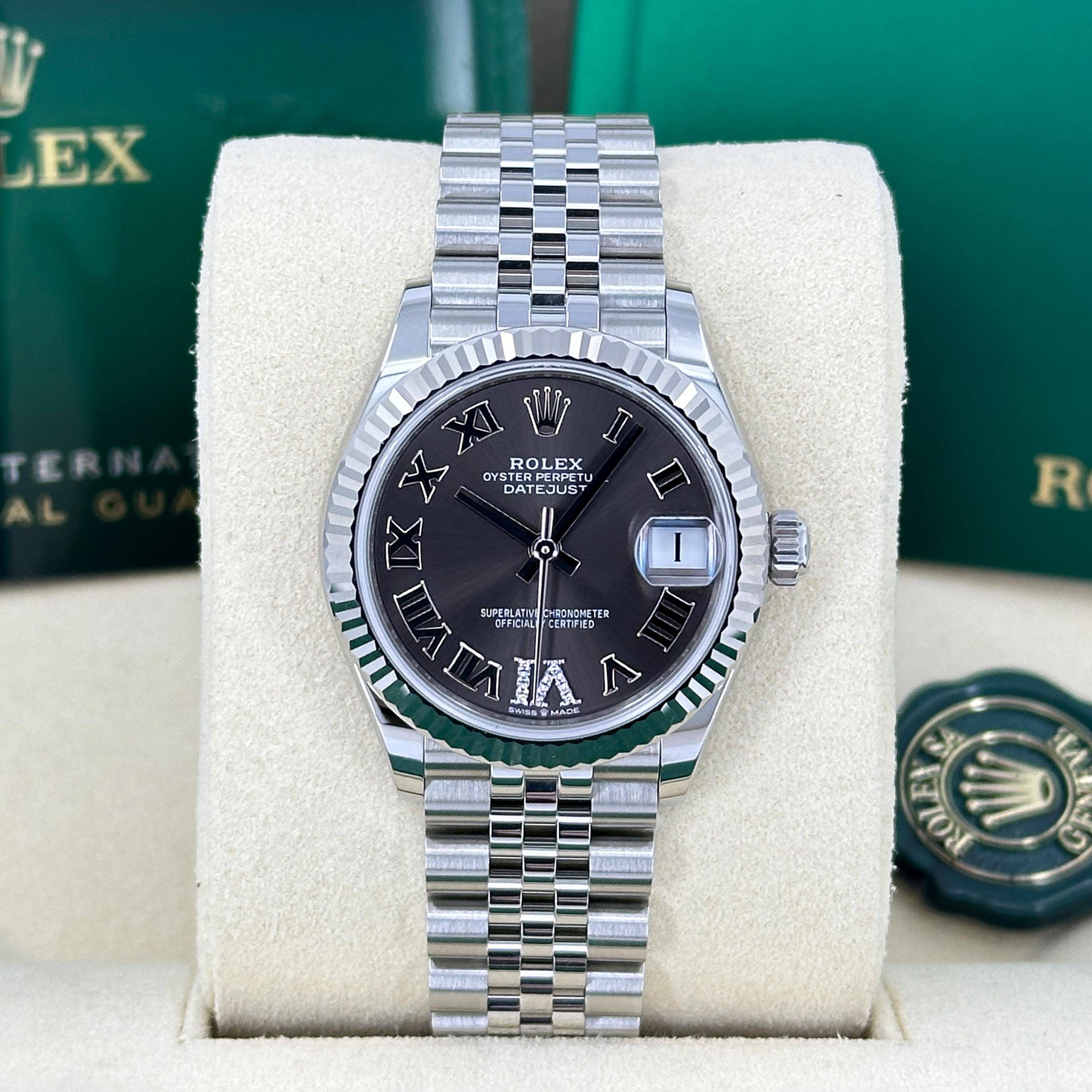 Ungetragene Rolex Datejust 31 Grey Jubilee Reference# 278274, Komplettset, 2025 im Angebot 14