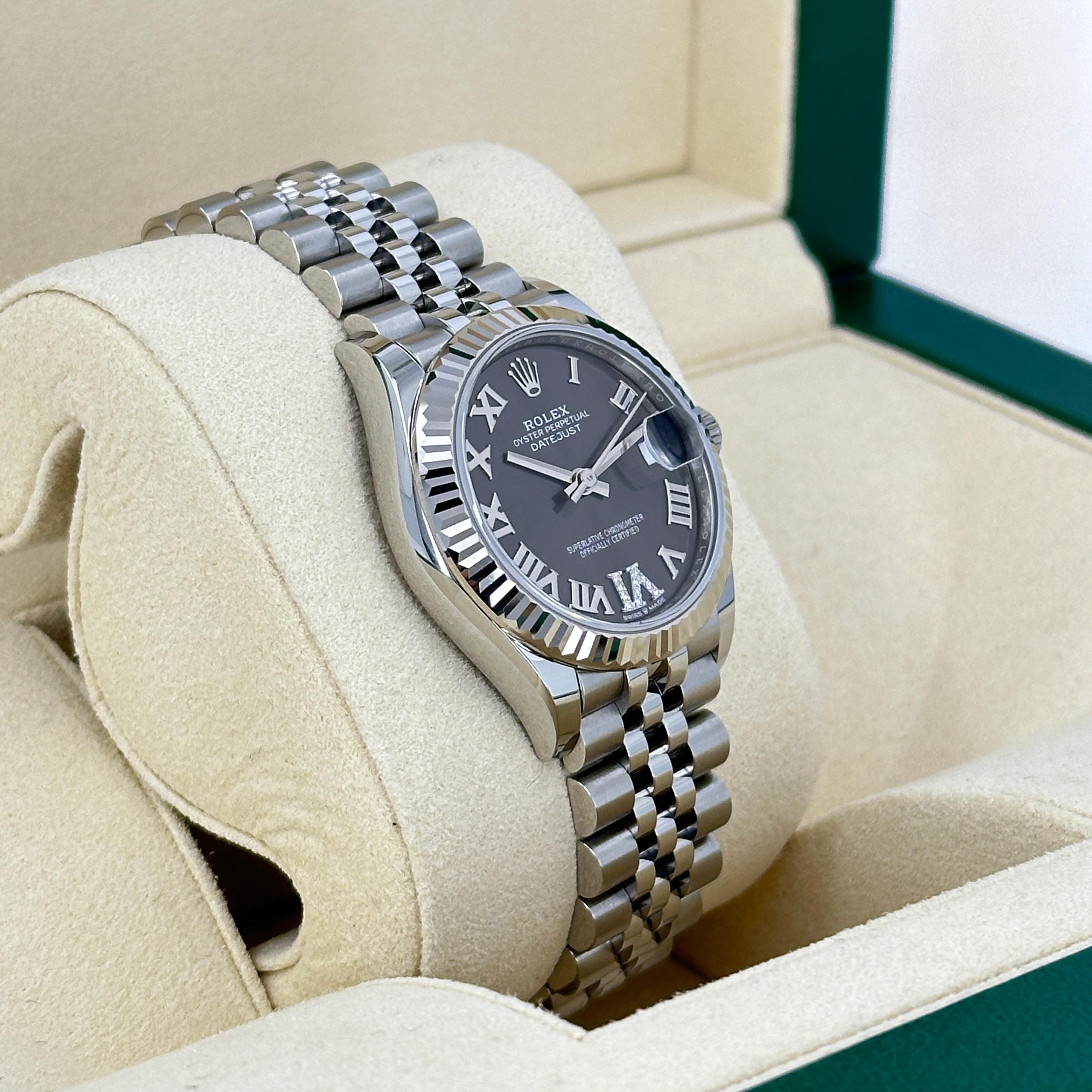 Ungetragene Rolex Datejust 31 Grey Jubilee Reference# 278274, Komplettset, 2025 im Angebot 5
