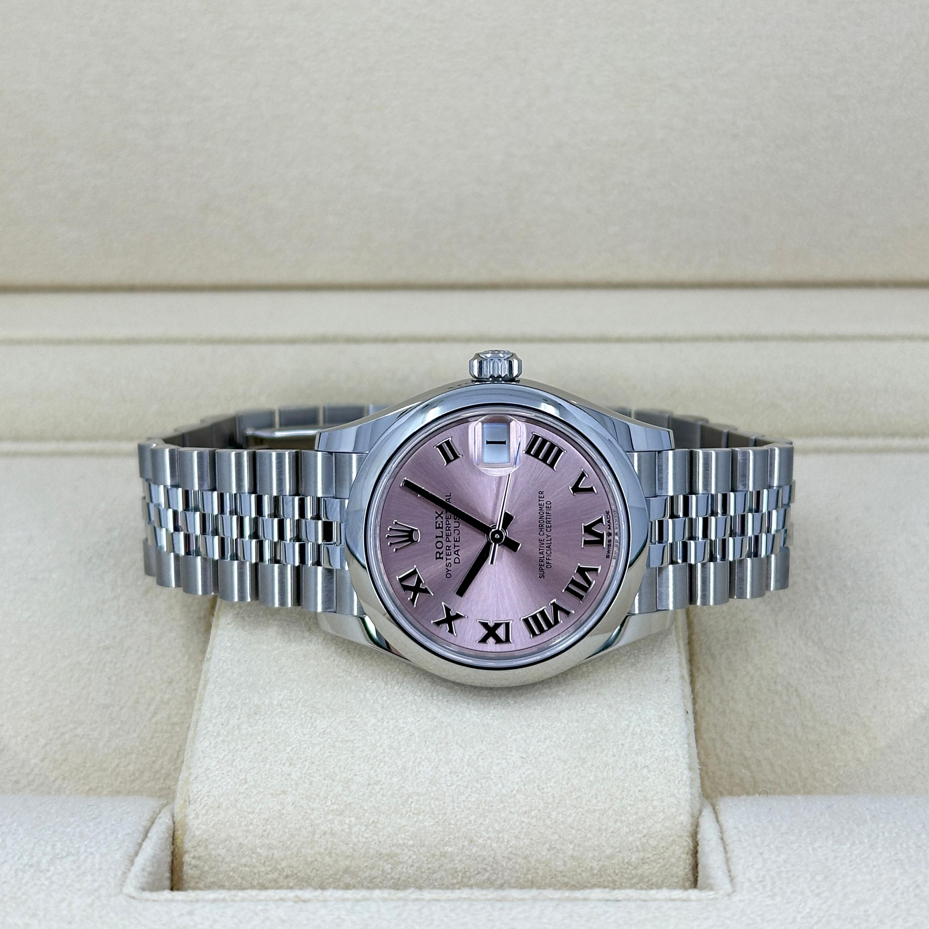 Ungetragene Rolex Datejust 31 Pink Jubilee Reference# 278240, Komplettset, 2025 im Angebot 6