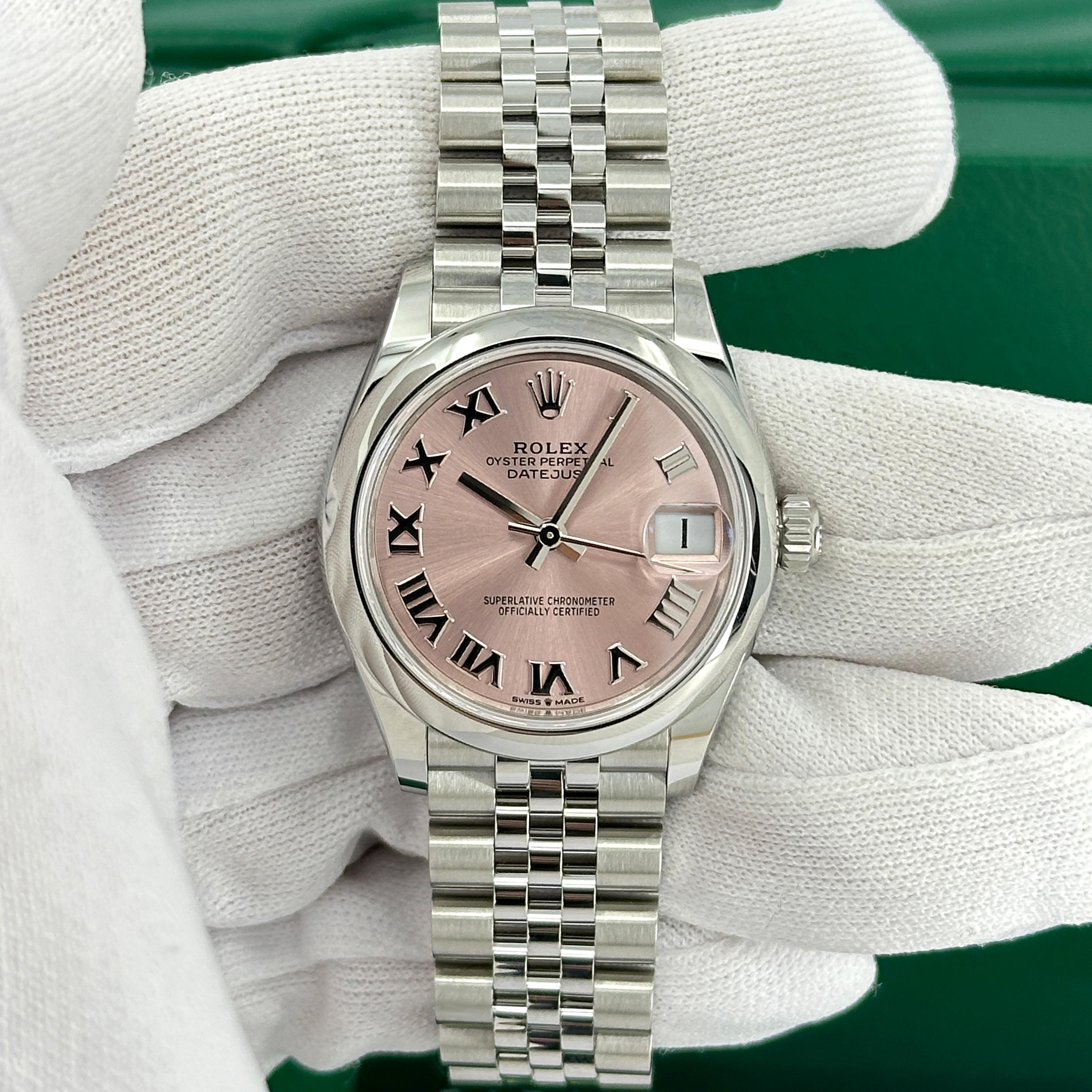 Ungetragene Rolex Datejust 31 Pink Jubilee Reference# 278240, Komplettset, 2025 im Angebot 7