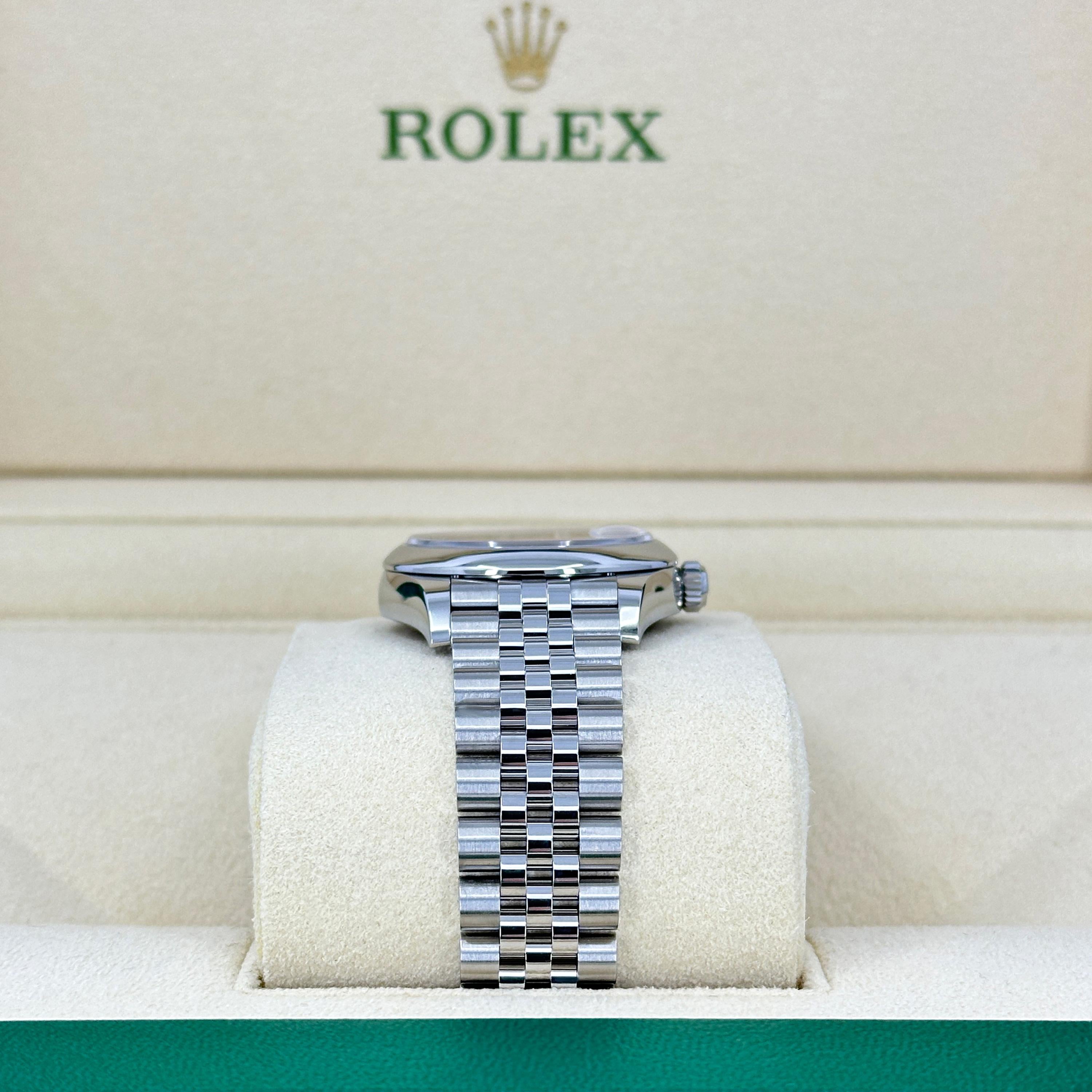 Ungetragene Rolex Datejust 31 Pink Jubilee Reference# 278240, Komplettset, 2025 im Zustand „Neu“ im Angebot in New York, NY