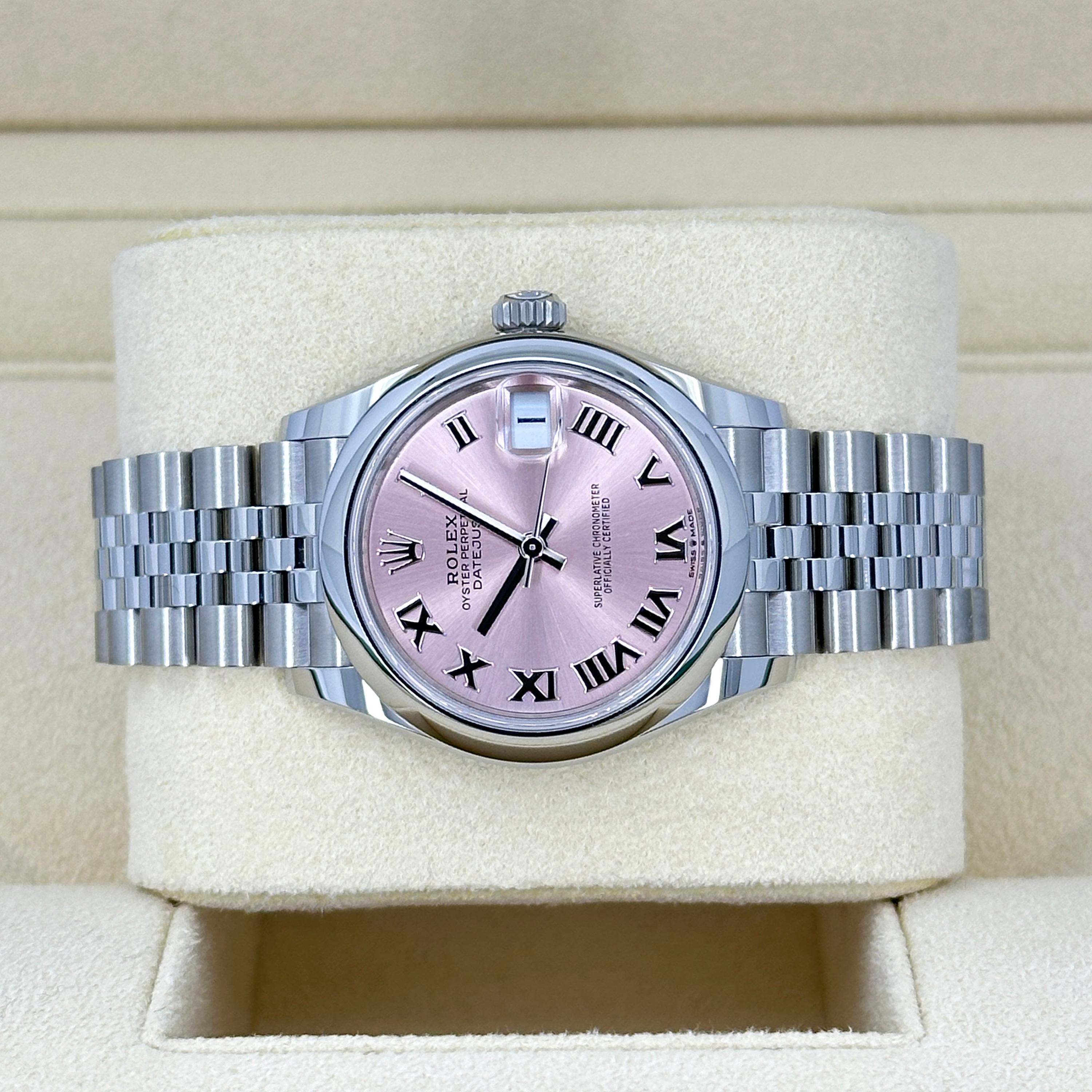 Ungetragene Rolex Datejust 31 Pink Jubilee Reference# 278240, Komplettset, 2025 im Angebot 4