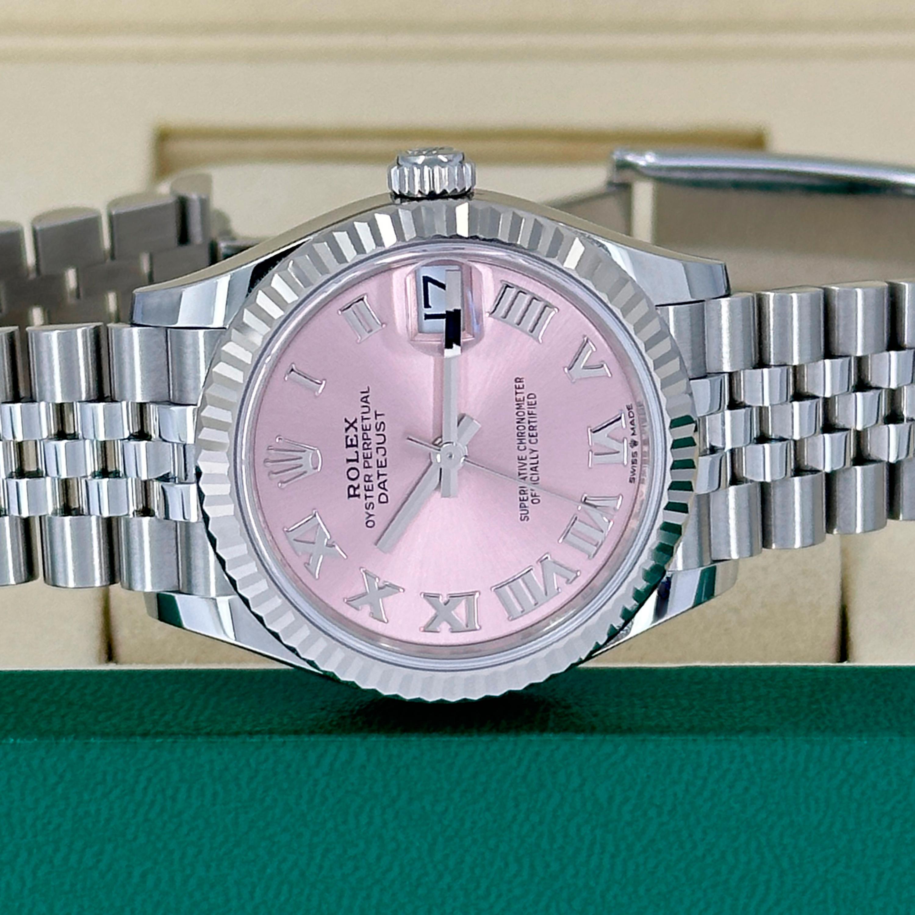 Unworn Rolex Datejust 31 Pink Jubilee Reference# 278274, Complete set, 2025 For Sale 7
