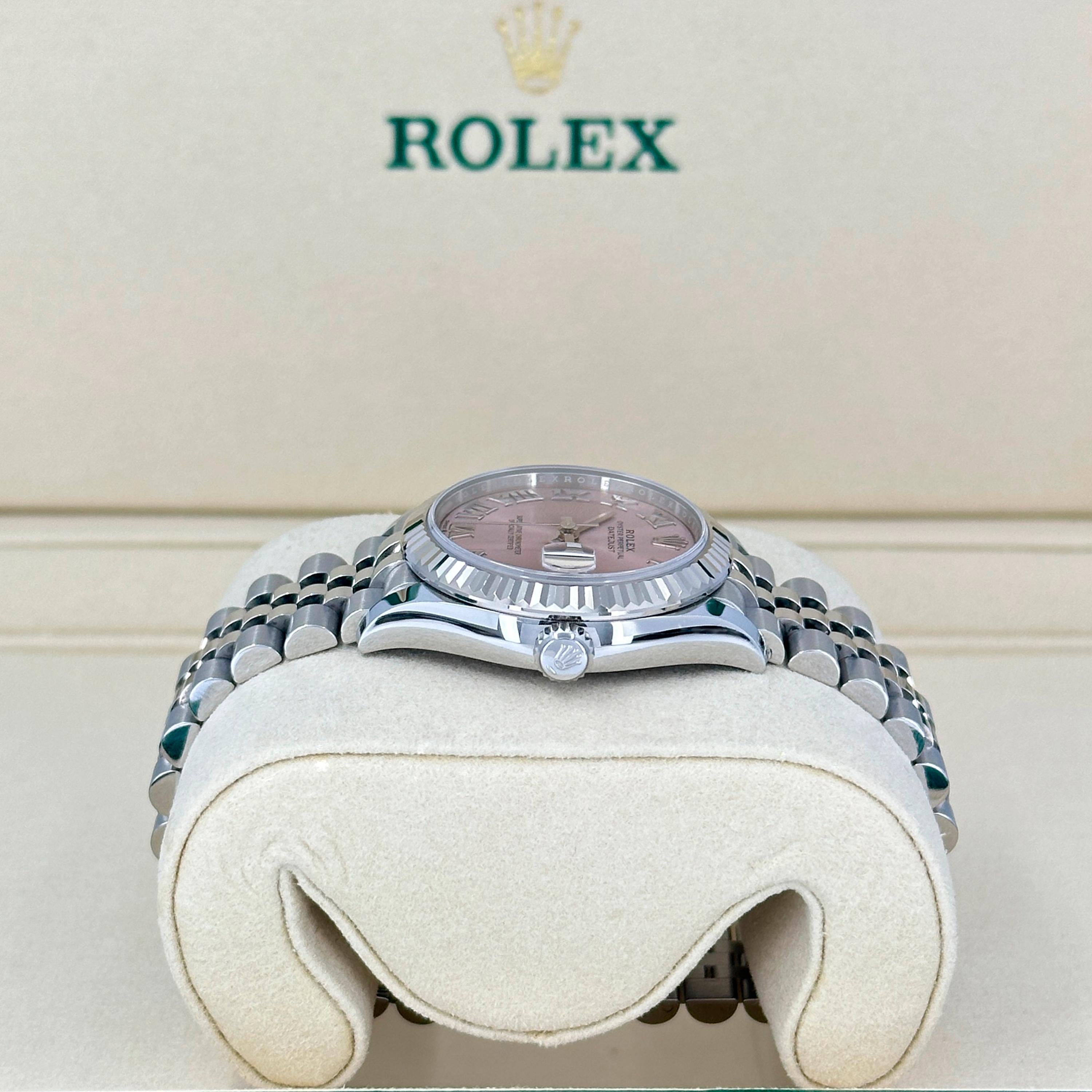 Unworn Rolex Datejust 31 Pink Jubilee Reference# 278274, Complete set, 2025 For Sale 2