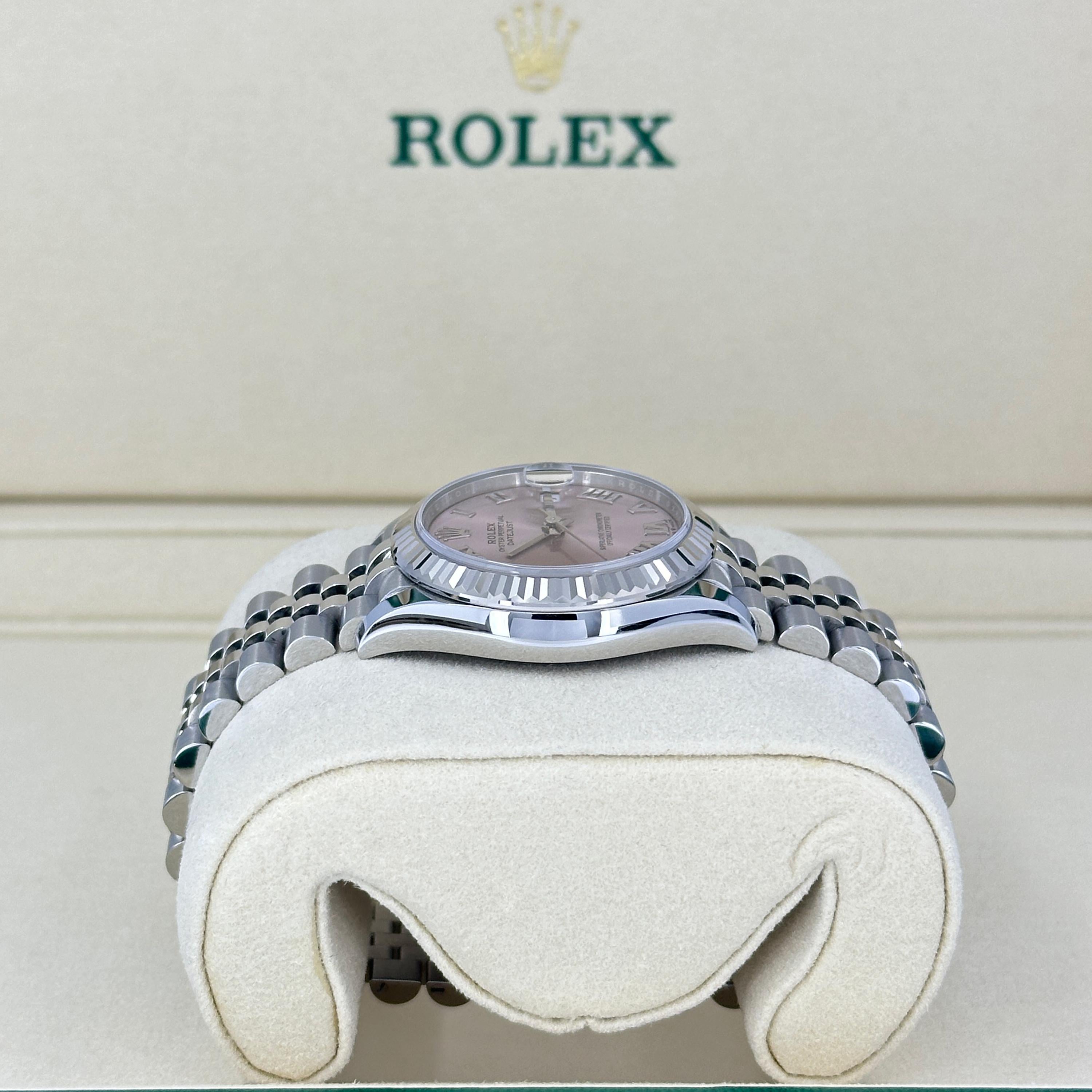Unworn Rolex Datejust 31 Pink Jubilee Reference# 278274, Complete set, 2025 For Sale 3