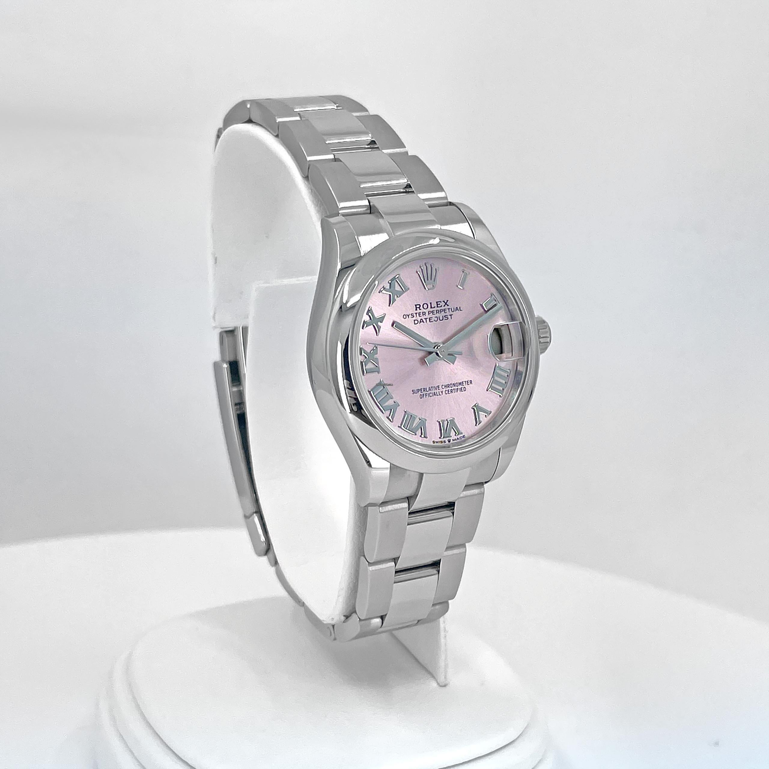 Rolex Datejust 31 Pink Roman Oyster Reference# 278240, Jeu complet, 2025 en vente 1