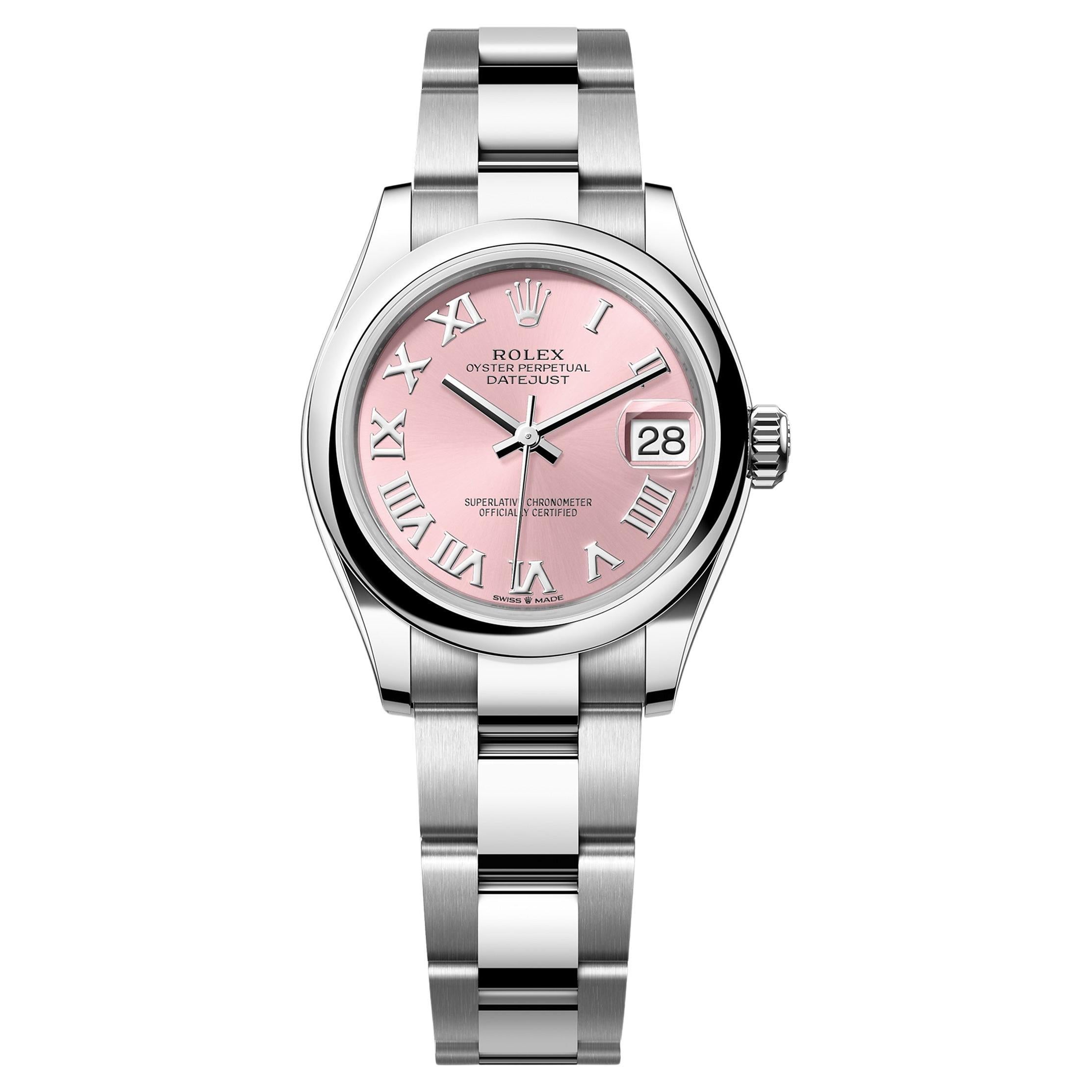 Rolex Datejust 31 Pink Roman Oyster Reference# 278240, Jeu complet, 2025 en vente