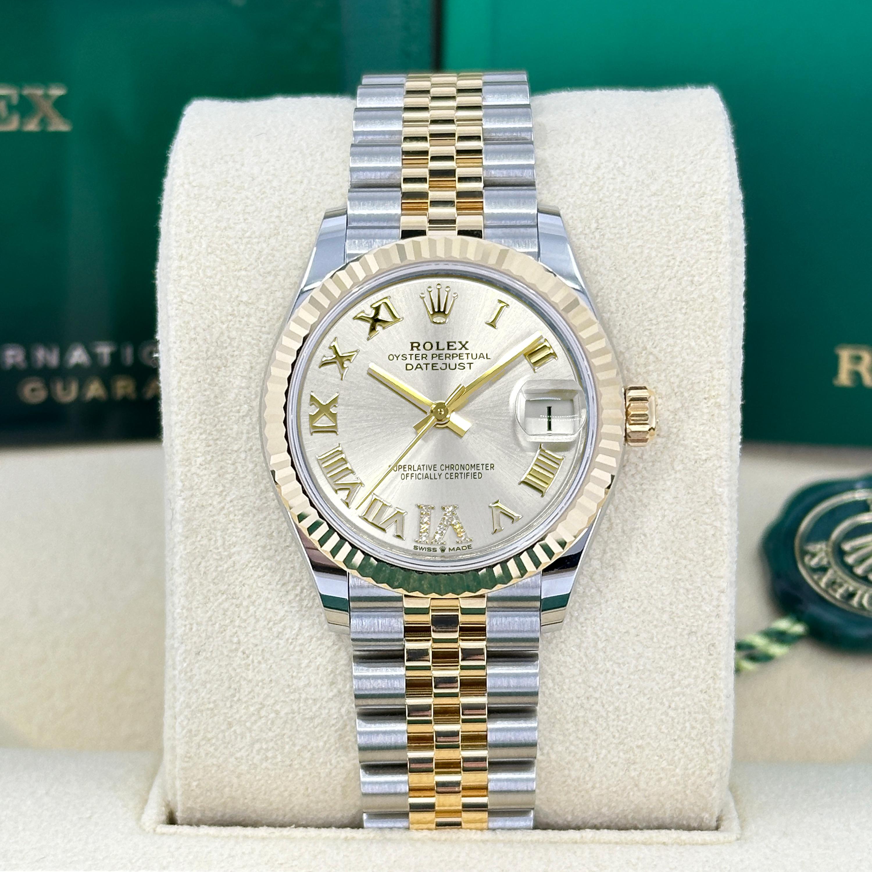 Unworn Rolex Datejust 31 Silver Jubilee Reference# 278273, Complete set, 2025 In New Condition For Sale In New York, NY