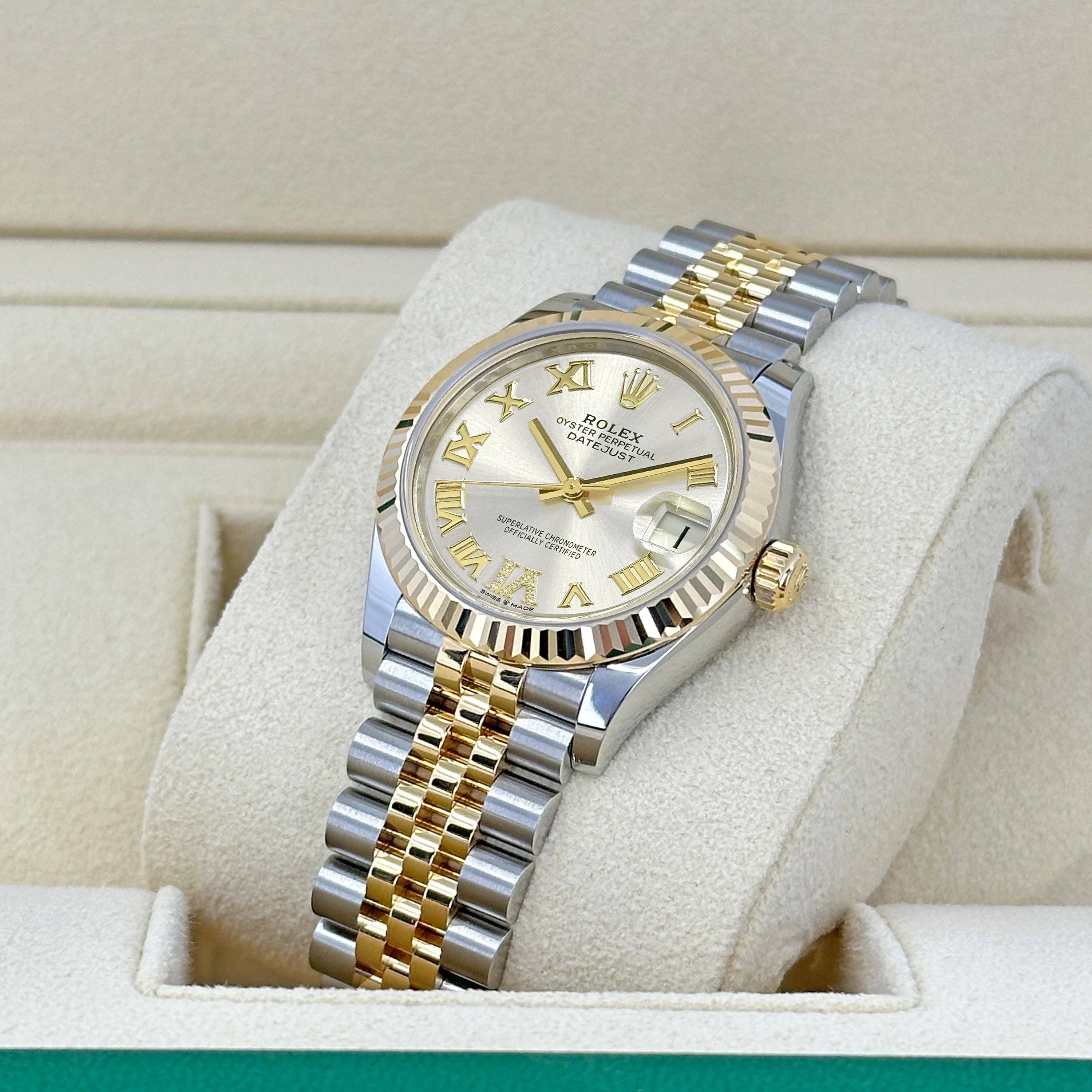 Unworn Rolex Datejust 31 Silver Jubilee Reference# 278273, Complete set, 2025 For Sale 5