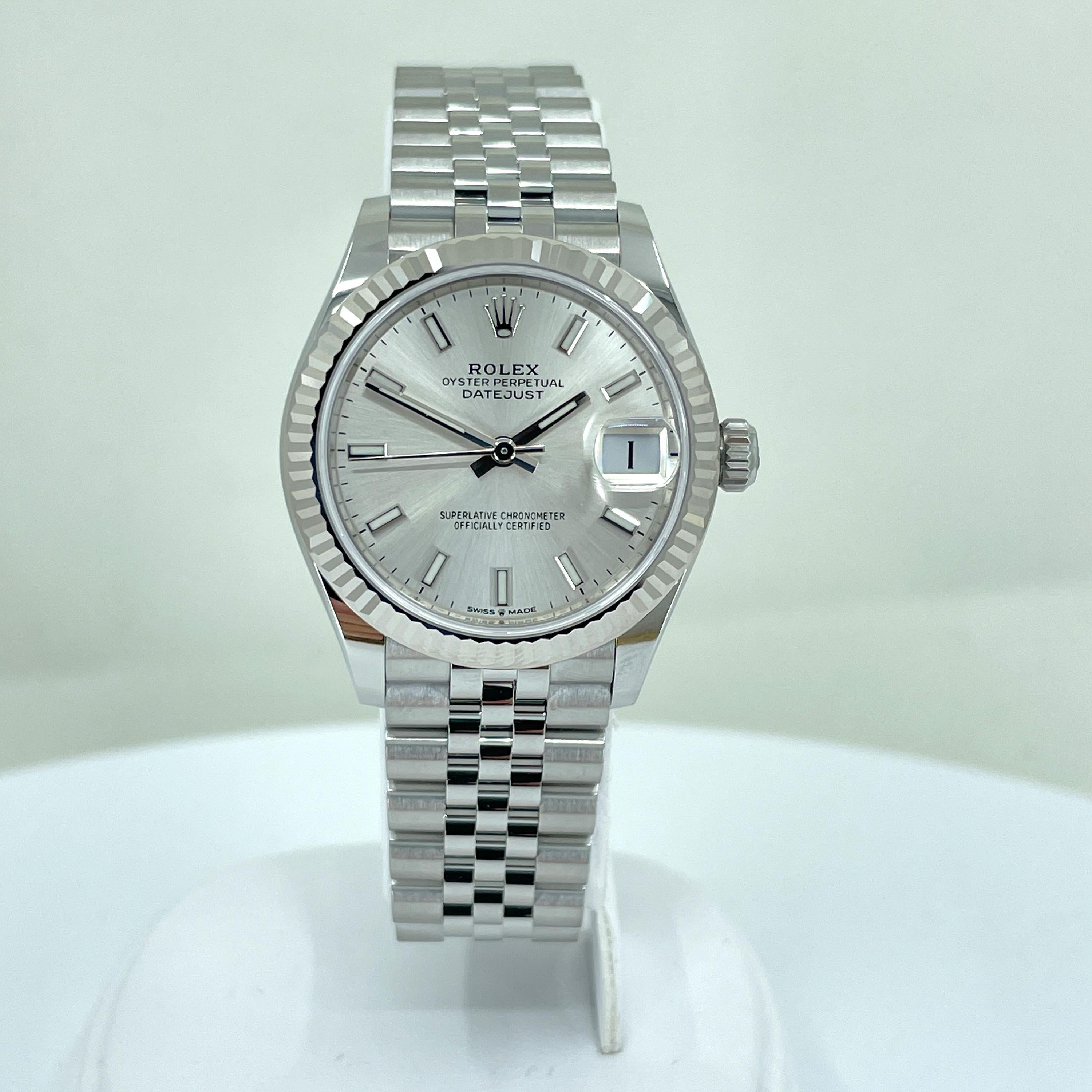 Rolex Datejust 31 Silver Jubilee sin usar Referencia# 278274, Juego completo, 2025 en venta 9