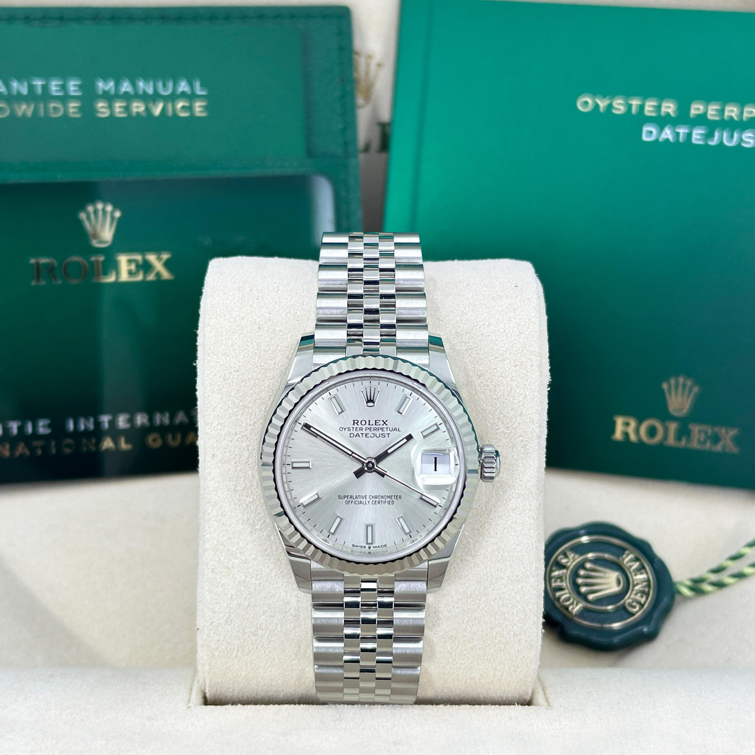 Rolex Datejust 31 Silver Jubilee sin usar Referencia# 278274, Juego completo, 2025 en venta 10