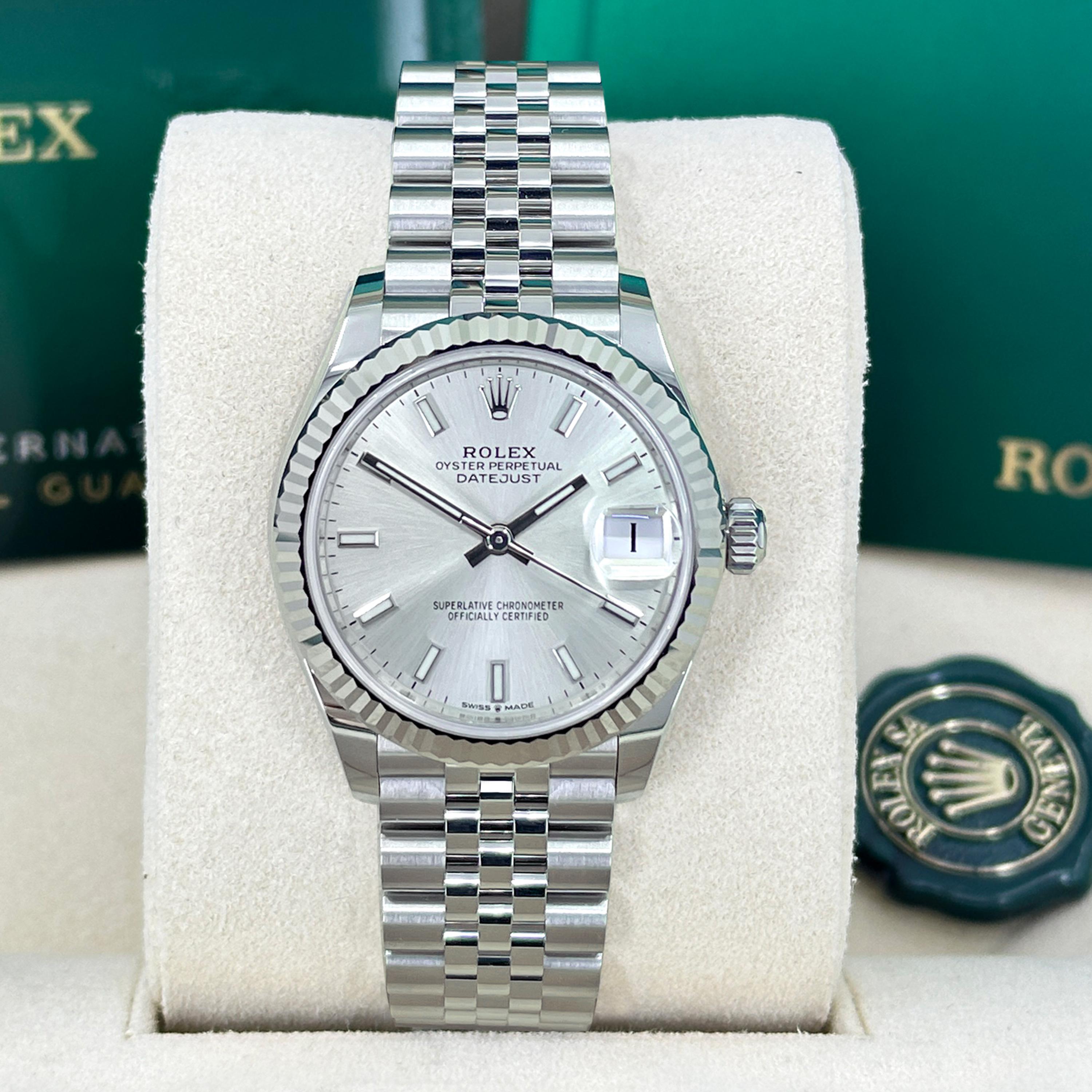 Rolex Datejust 31 Silver Jubilee sin usar Referencia# 278274, Juego completo, 2025 en venta 11