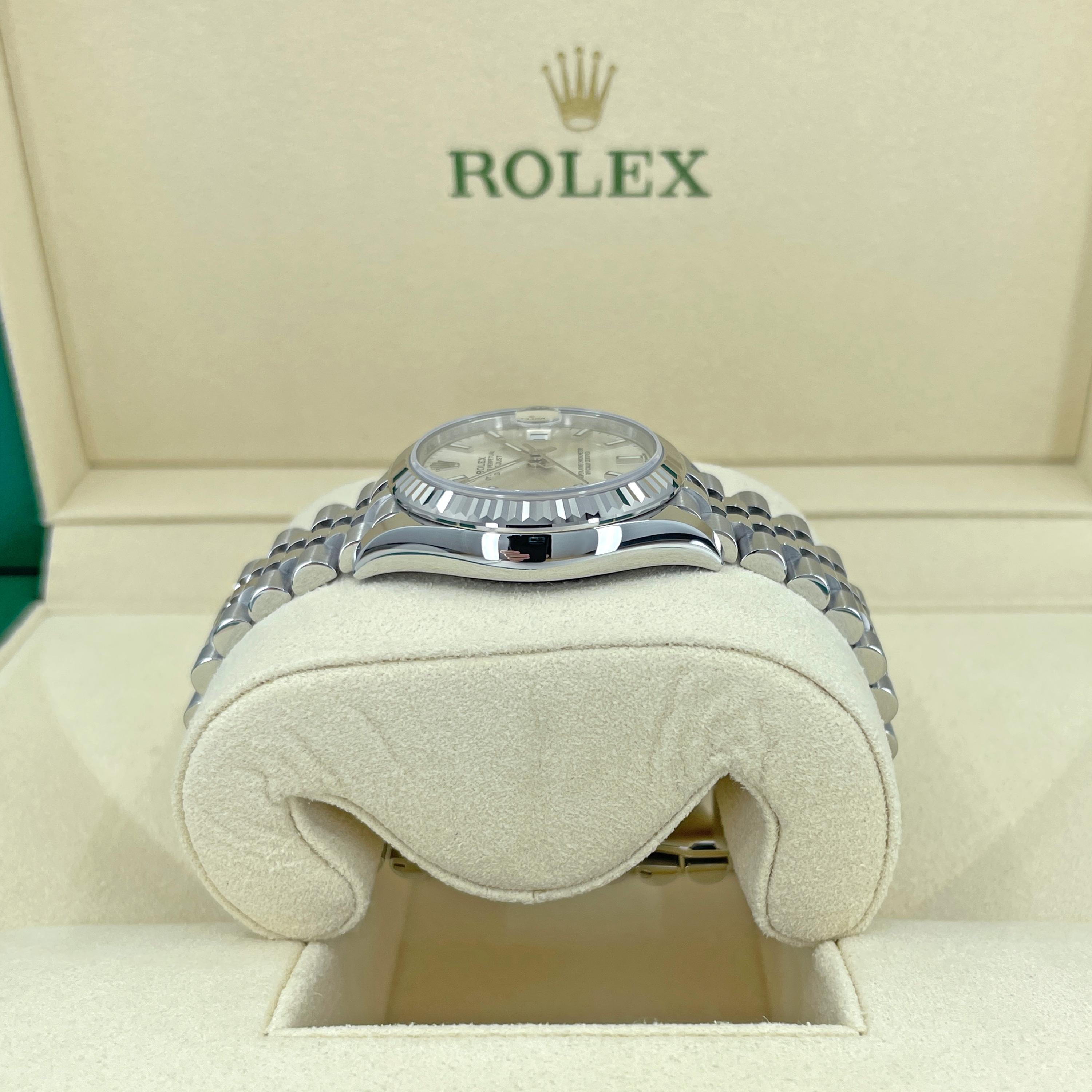 Femenino o masculino Rolex Datejust 31 Silver Jubilee sin usar Referencia# 278274, Juego completo, 2025 en venta
