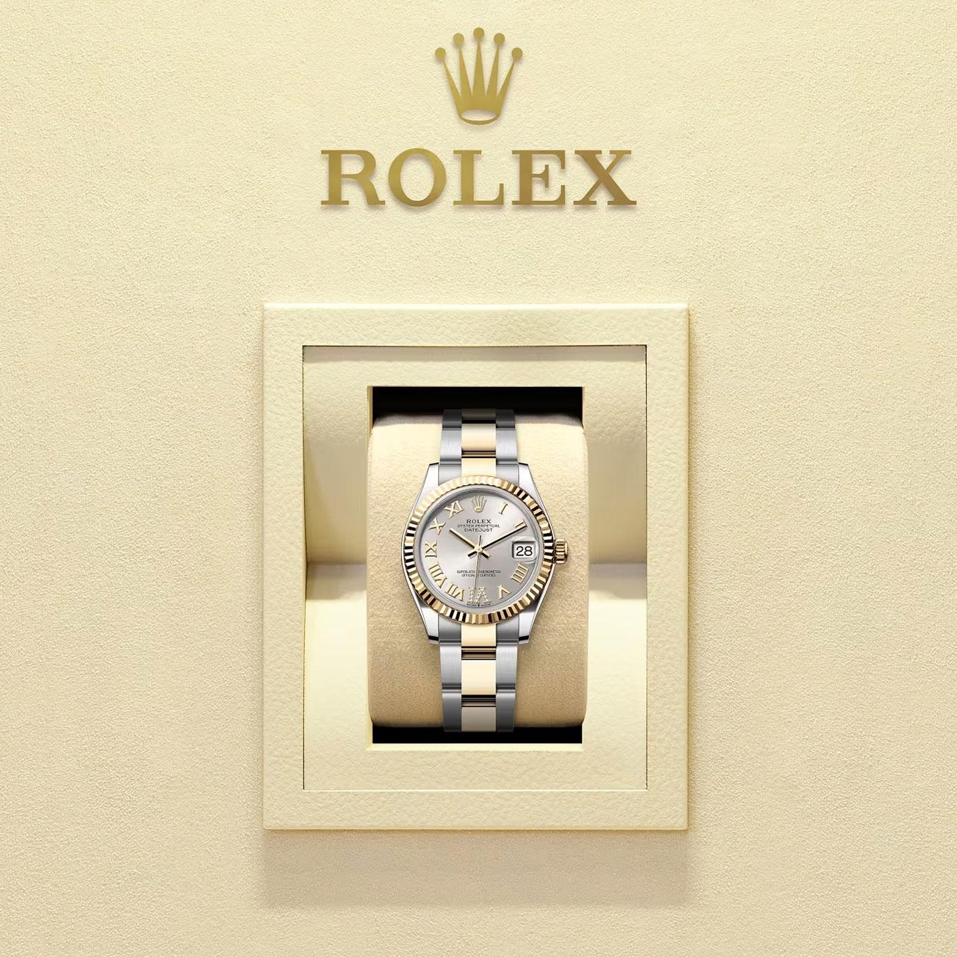 Ungetragene Rolex Datejust 31 Silver Oyster Reference# 278273, Komplettset, 2025 im Angebot 1
