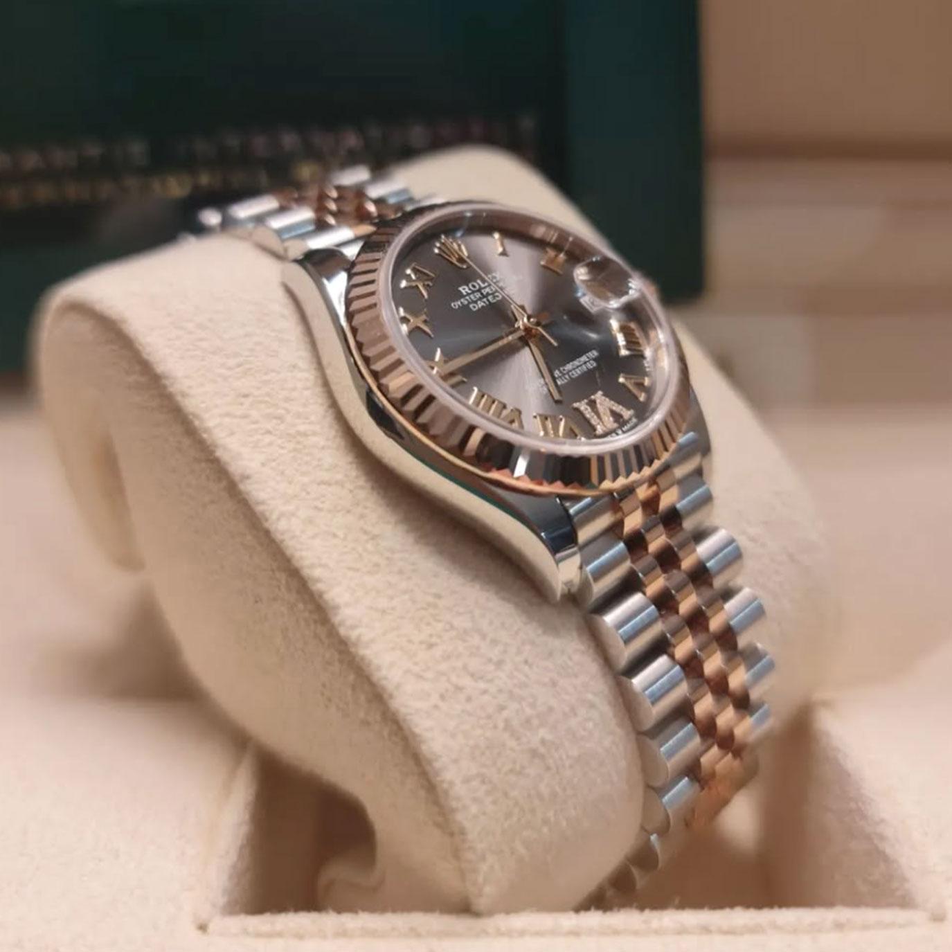 Ungetragene Rolex Datejust 31 Slate Jubilee Reference# 278271, Komplettset, 2025 für Damen oder Herren im Angebot