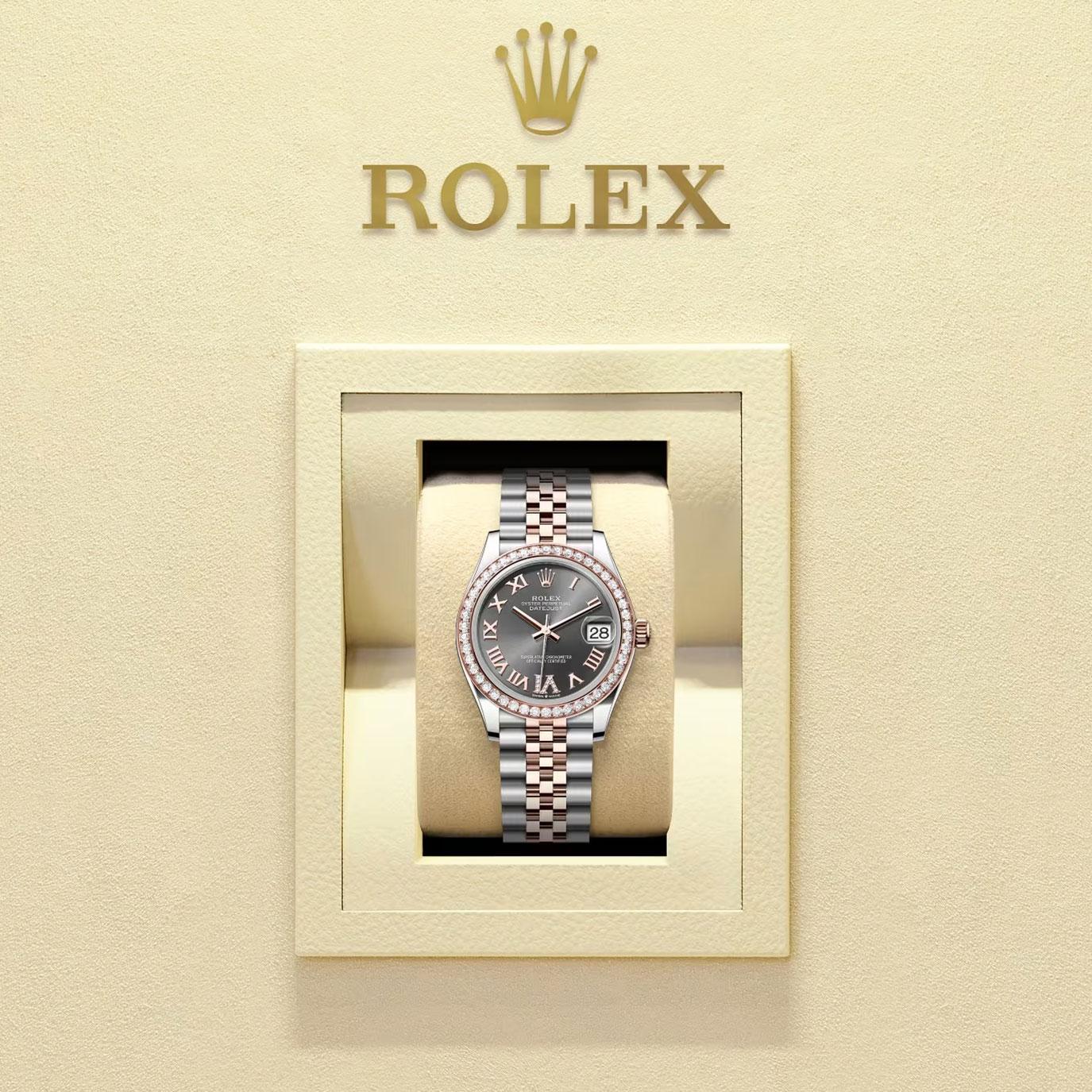 Ungetragene Rolex Datejust 31 Slate Jubilee Reference# 278381rbr, Komplettset, 2025 im Angebot 1