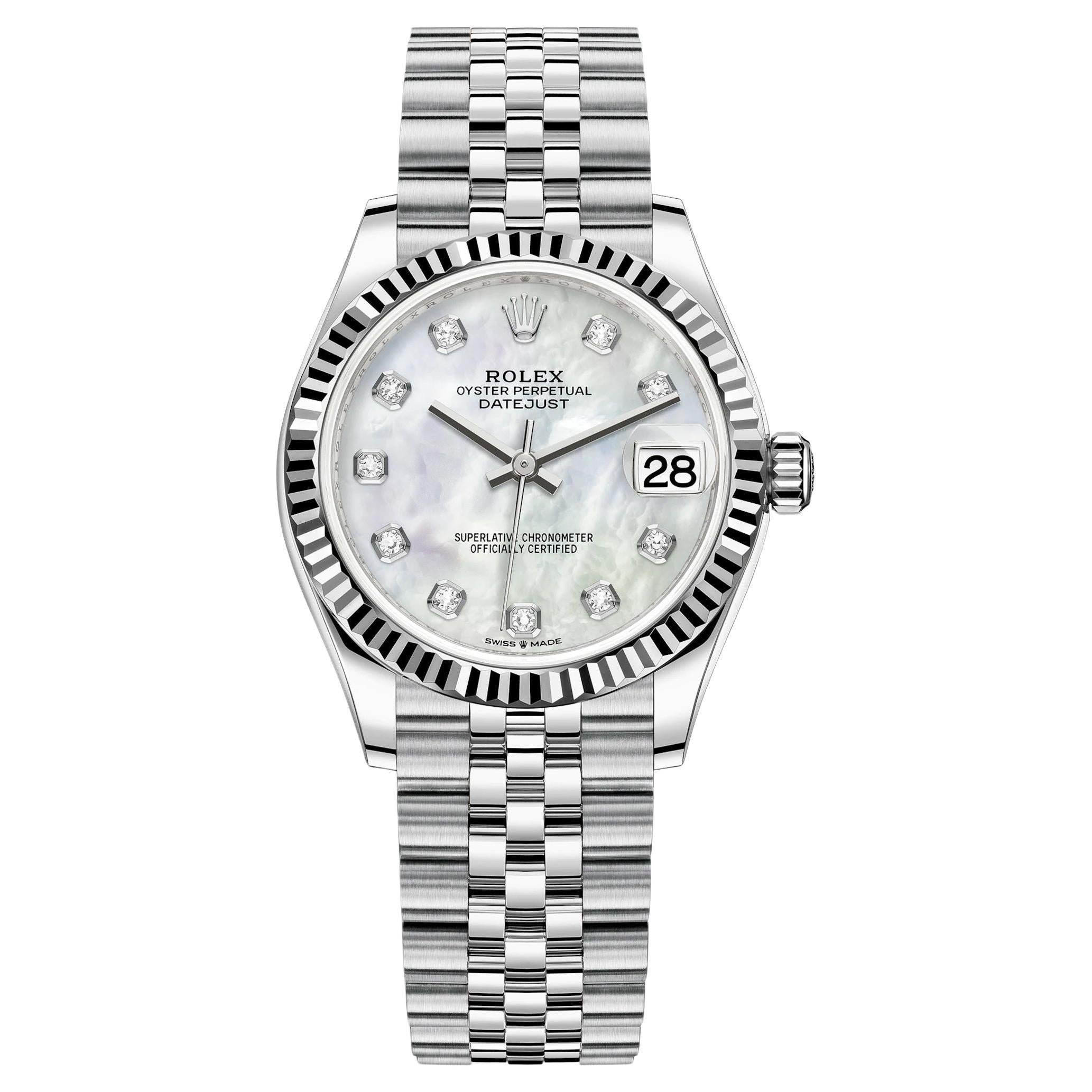 Ungetragene Rolex Datejust 31 White Jubilee Reference# 278274, Komplettset, 2025
