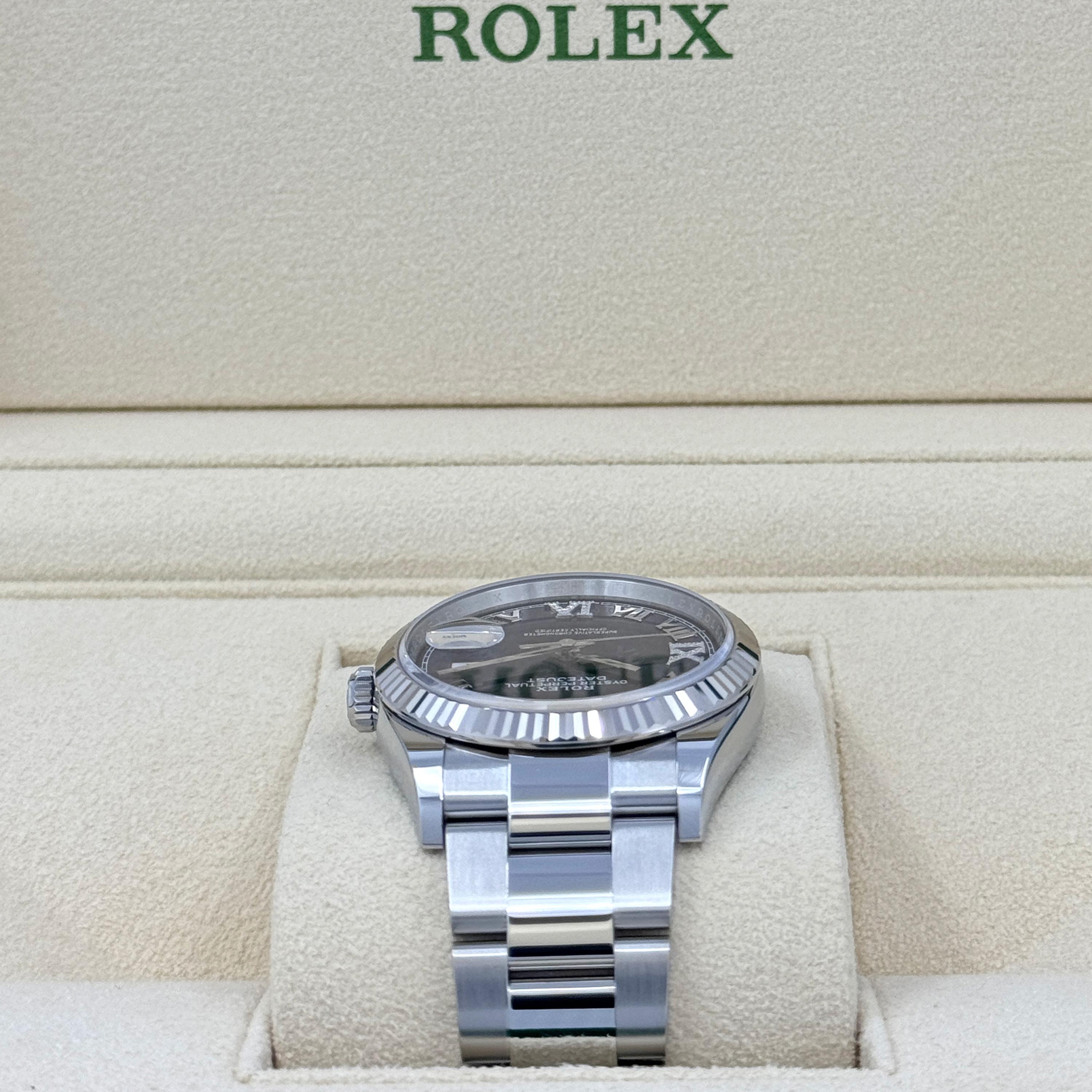Rolex Datejust 36 Aubergine Oyster Riferimento # 126234, Set completo, 2025 in vendita 5