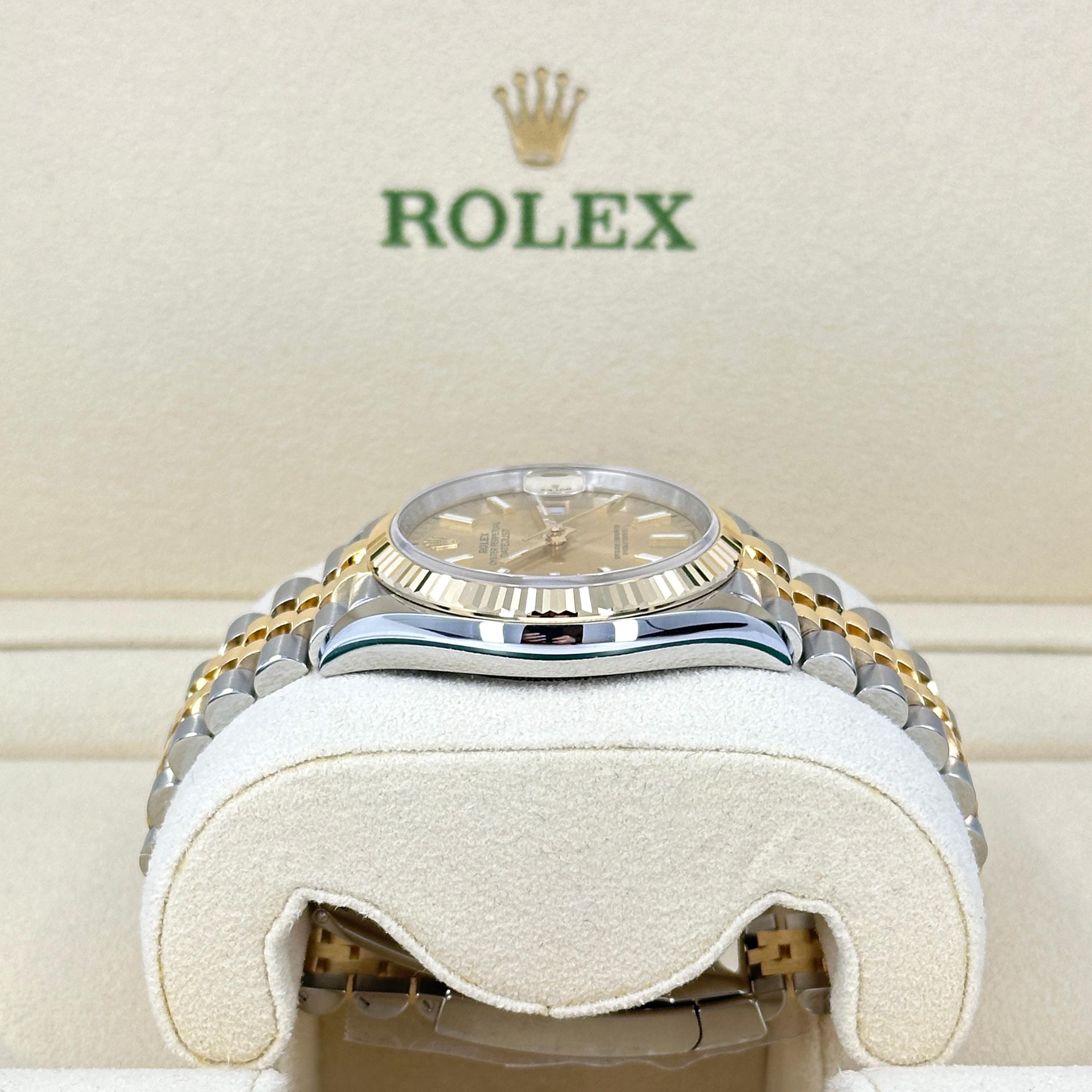 da uomo o donna Rolex Datejust 36 Champagne Jubilee Riferimento n. 126233, Set completo, 2025 in vendita
