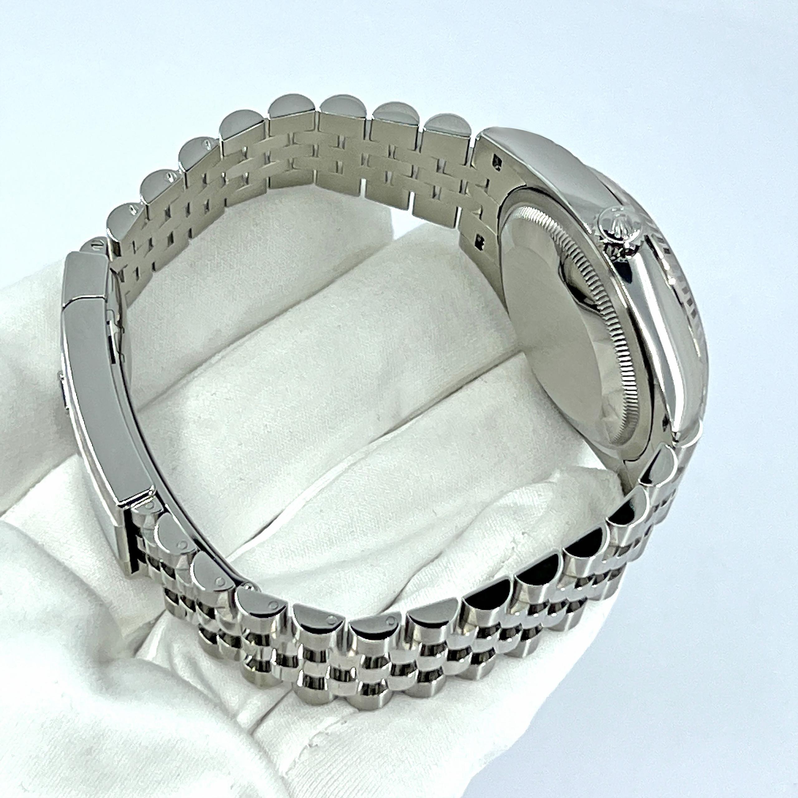 Ungetragene Rolex Datejust 36 Mint Green Jubile Reference# 126234, Komplettset, 2025 im Angebot 1