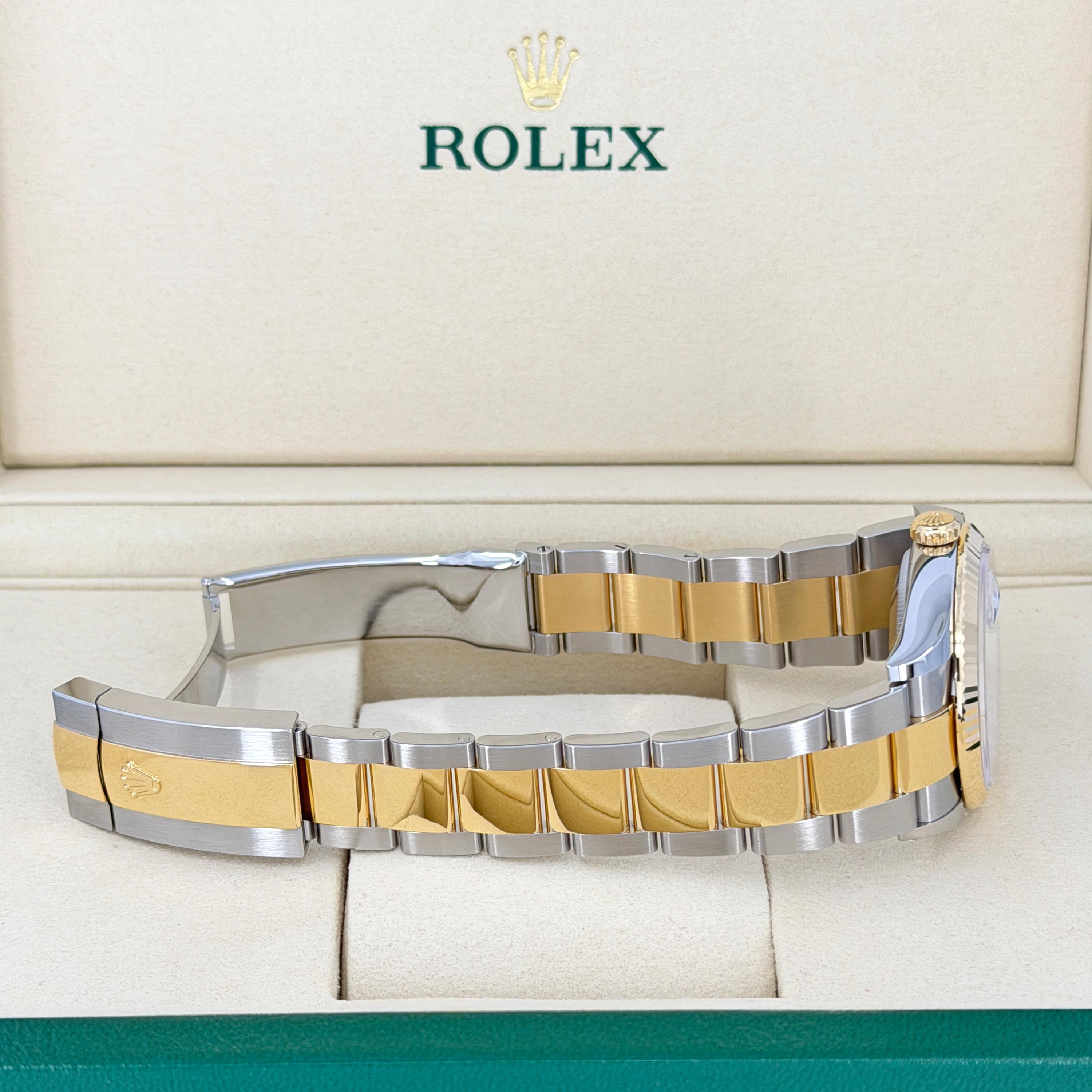 Unworn Rolex Datejust 36 White Oyster Reference# , Complete set, 2025 For Sale 7