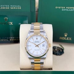 Rolex Datejust 36 White Oyster Reference# , Jeu complet, 2025