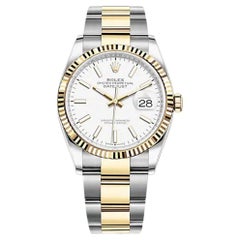 Rolex Datejust 36 Blanco Oyster Referencia# sin usar , Juego completo, 2025