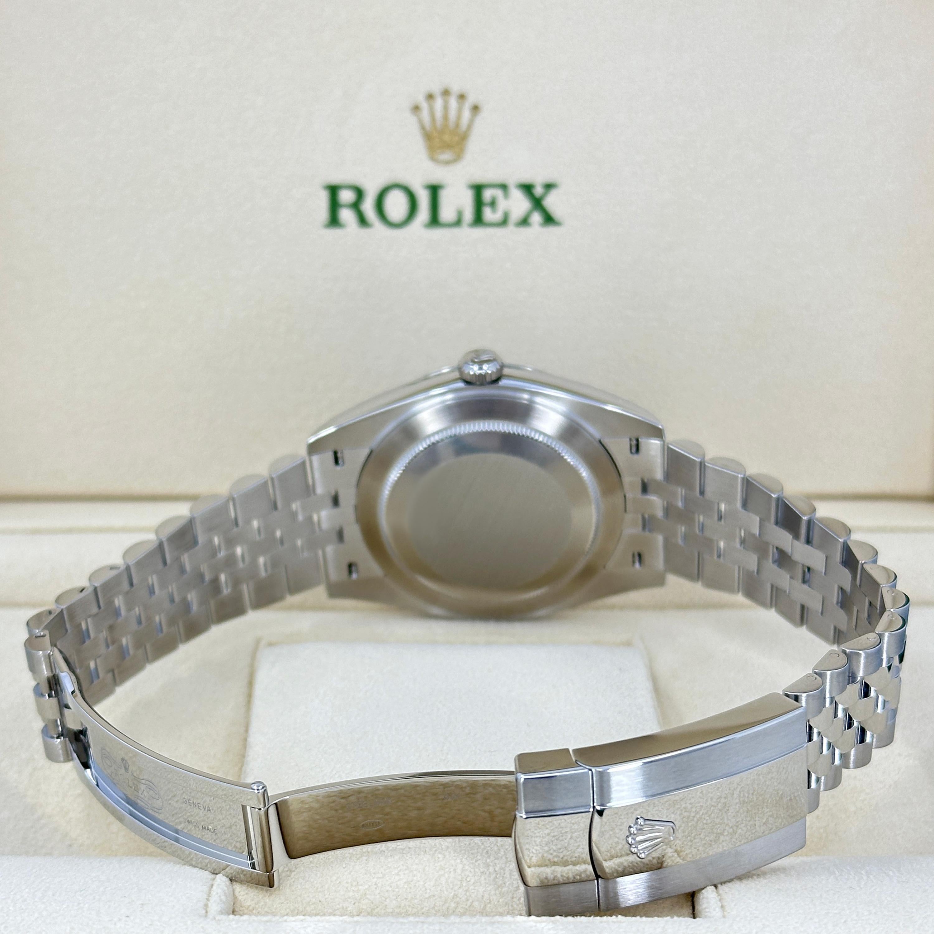 Ungetragene Rolex Datejust 41 Black Jubilee Reference# 126300, Komplettset, 2025 im Angebot 7