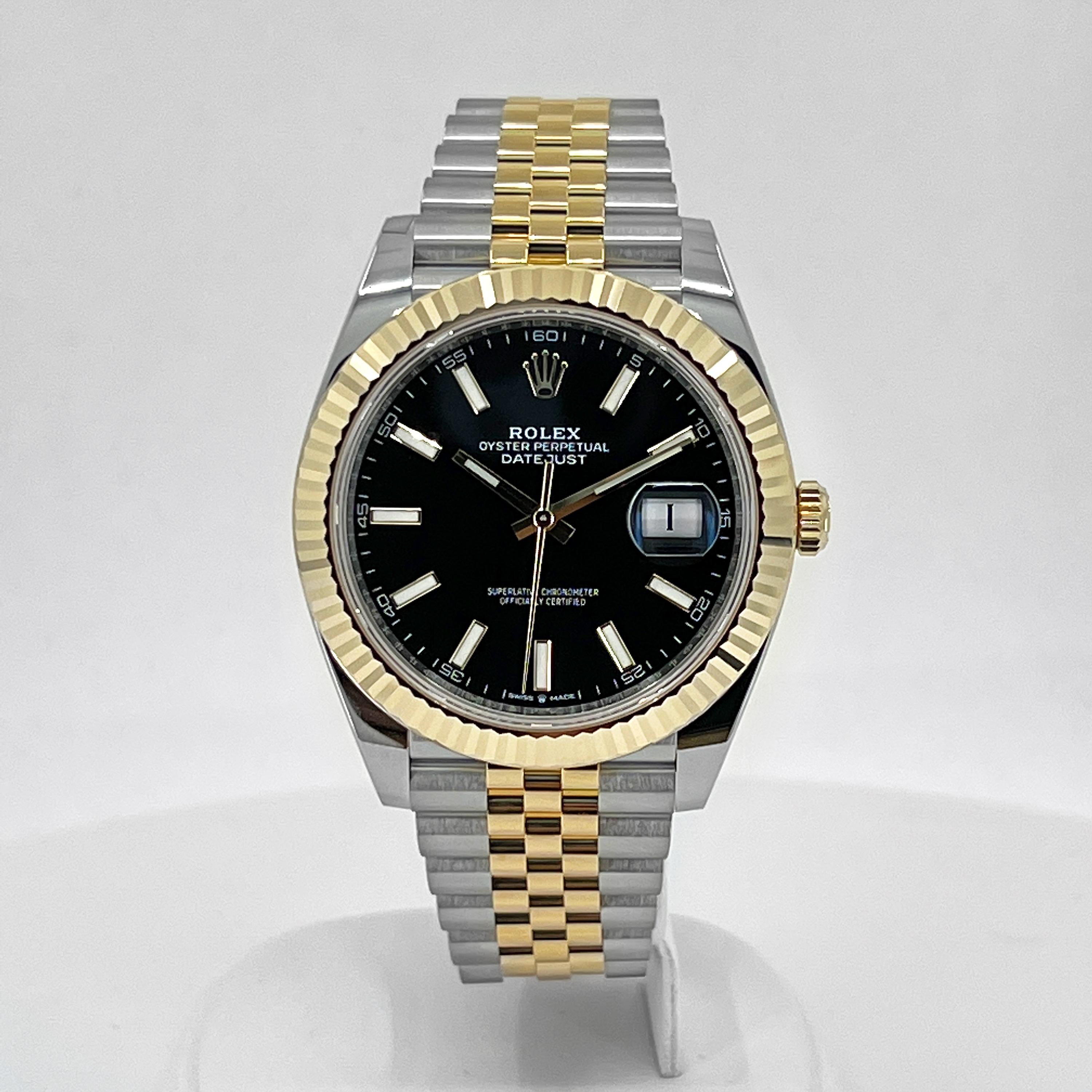 Unworn Rolex Datejust 41 Black Jubilee Reference# 126333, Complete set, 2025 For Sale 10