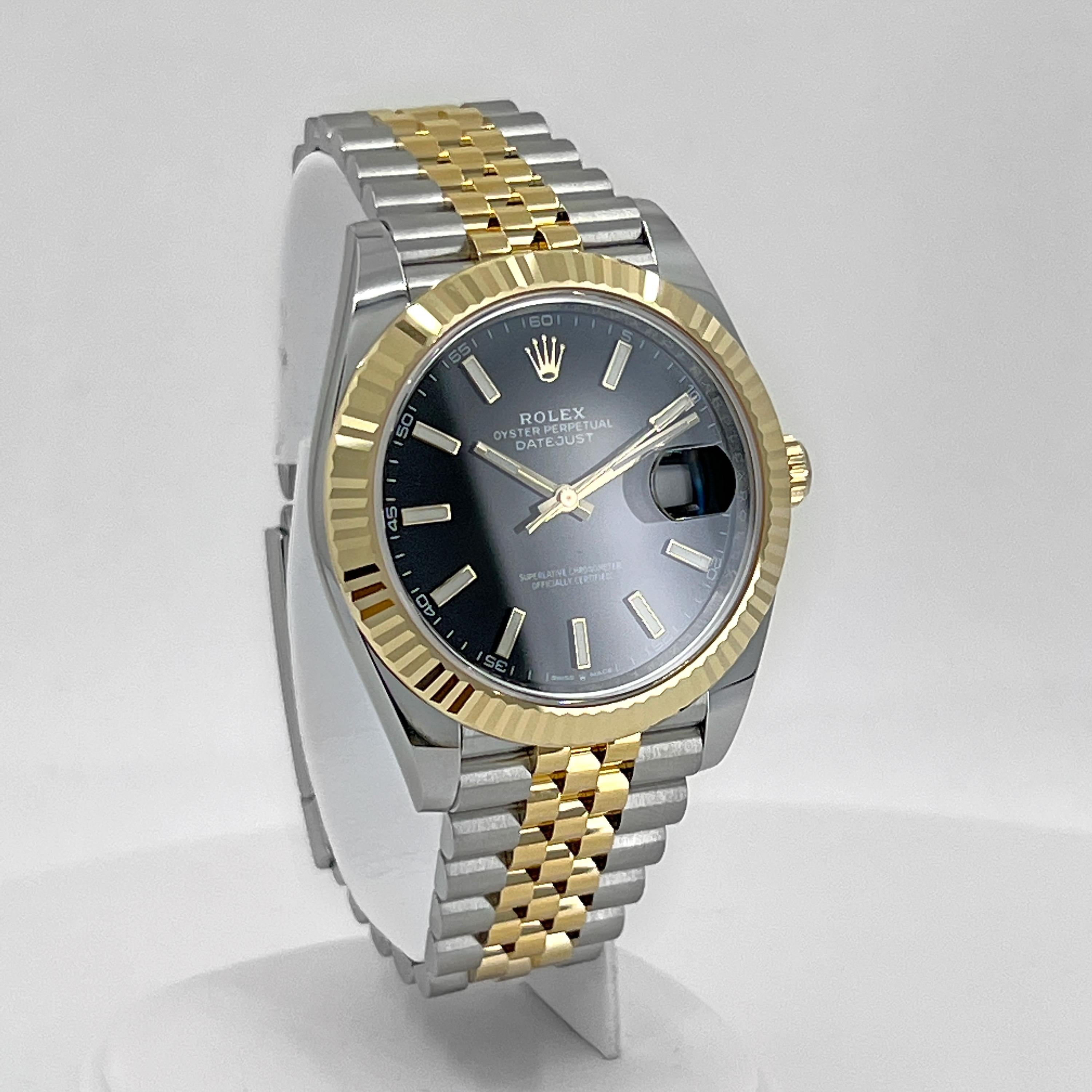 Unworn Rolex Datejust 41 Black Jubilee Reference# 126333, Complete set, 2025 For Sale 11