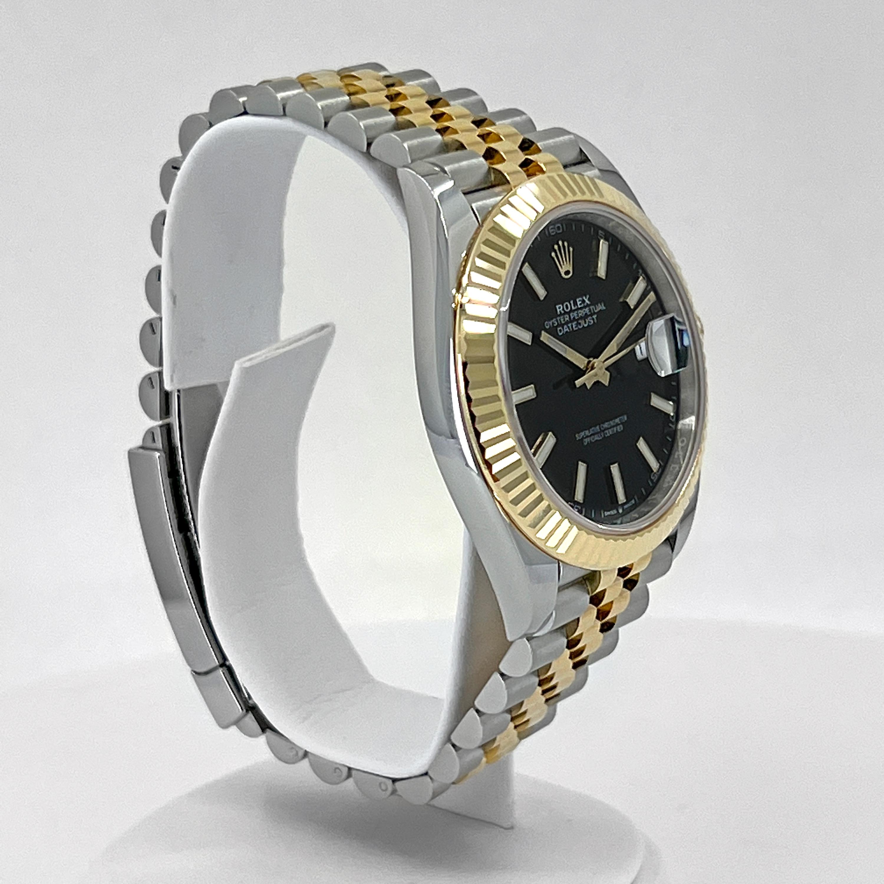 Unworn Rolex Datejust 41 Black Jubilee Reference# 126333, Complete set, 2025 For Sale 12