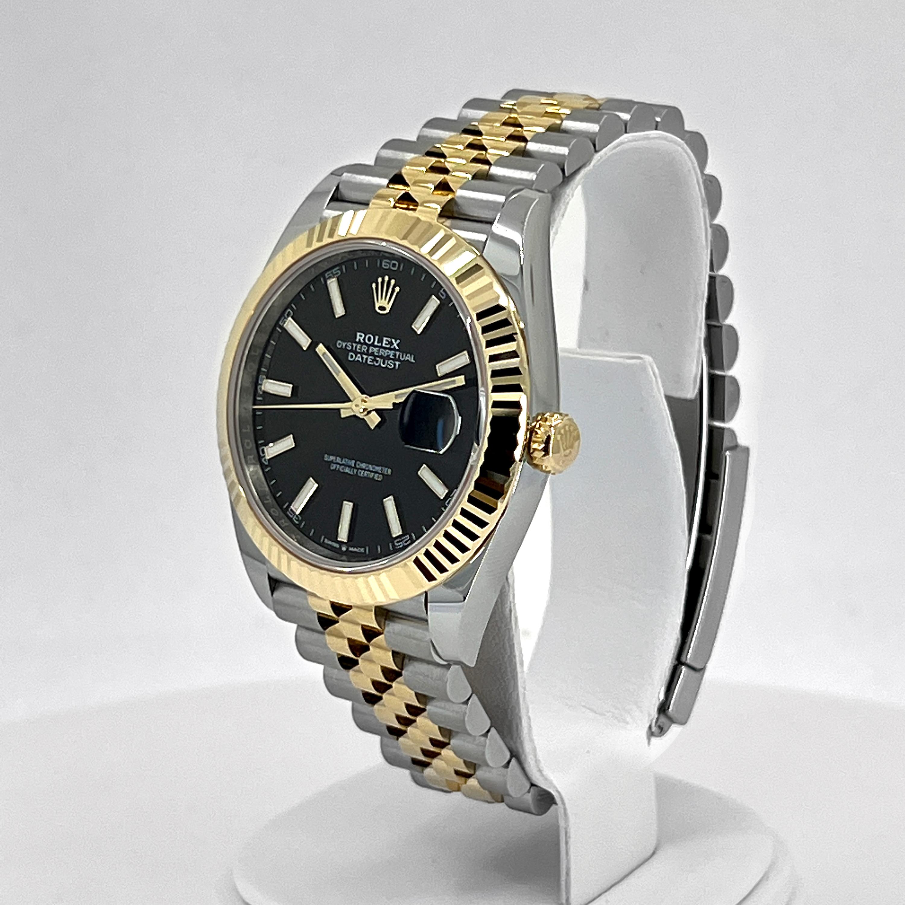 Unworn Rolex Datejust 41 Black Jubilee Reference# 126333, Complete set, 2025 For Sale 14