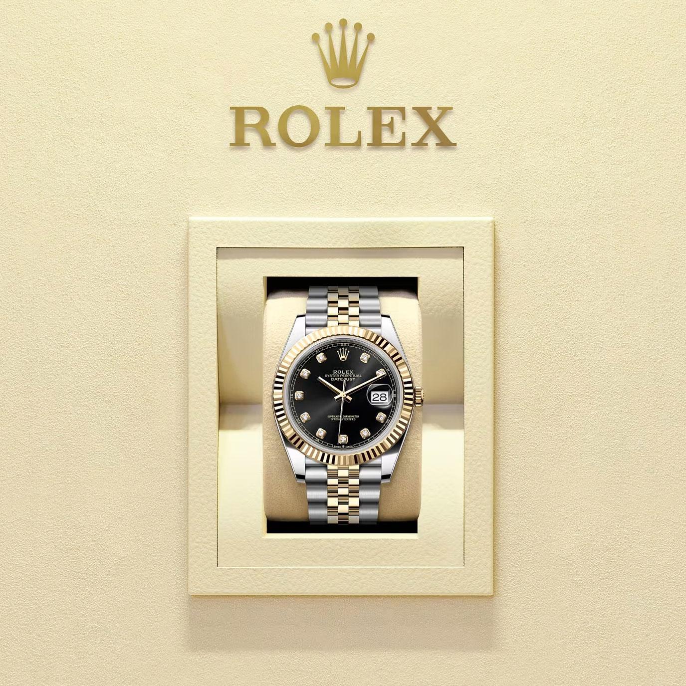 Unworn Rolex Datejust 41 Black Jubilee Reference# 126333, Complete set, 2025 im Angebot 1