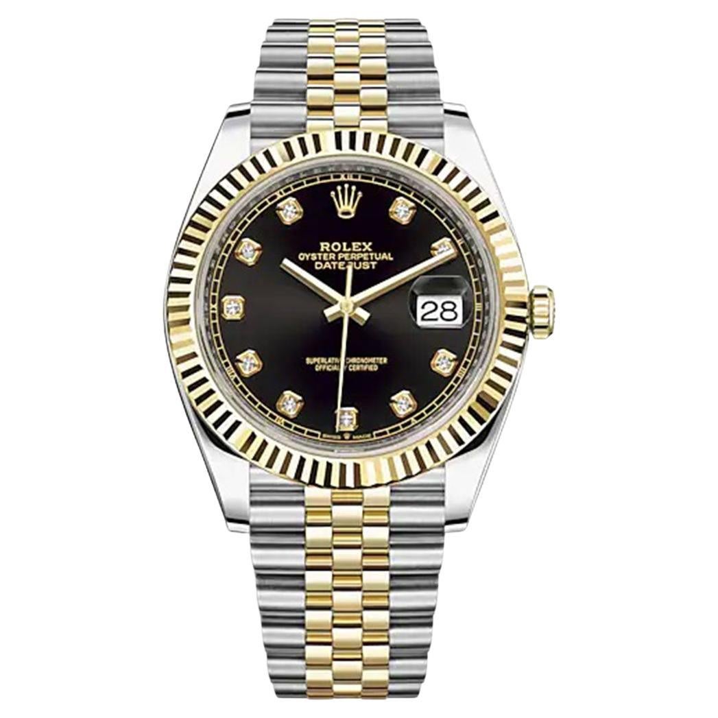 Unworn Rolex Datejust 41 Black Jubilee Reference# 126333, Complete set, 2025