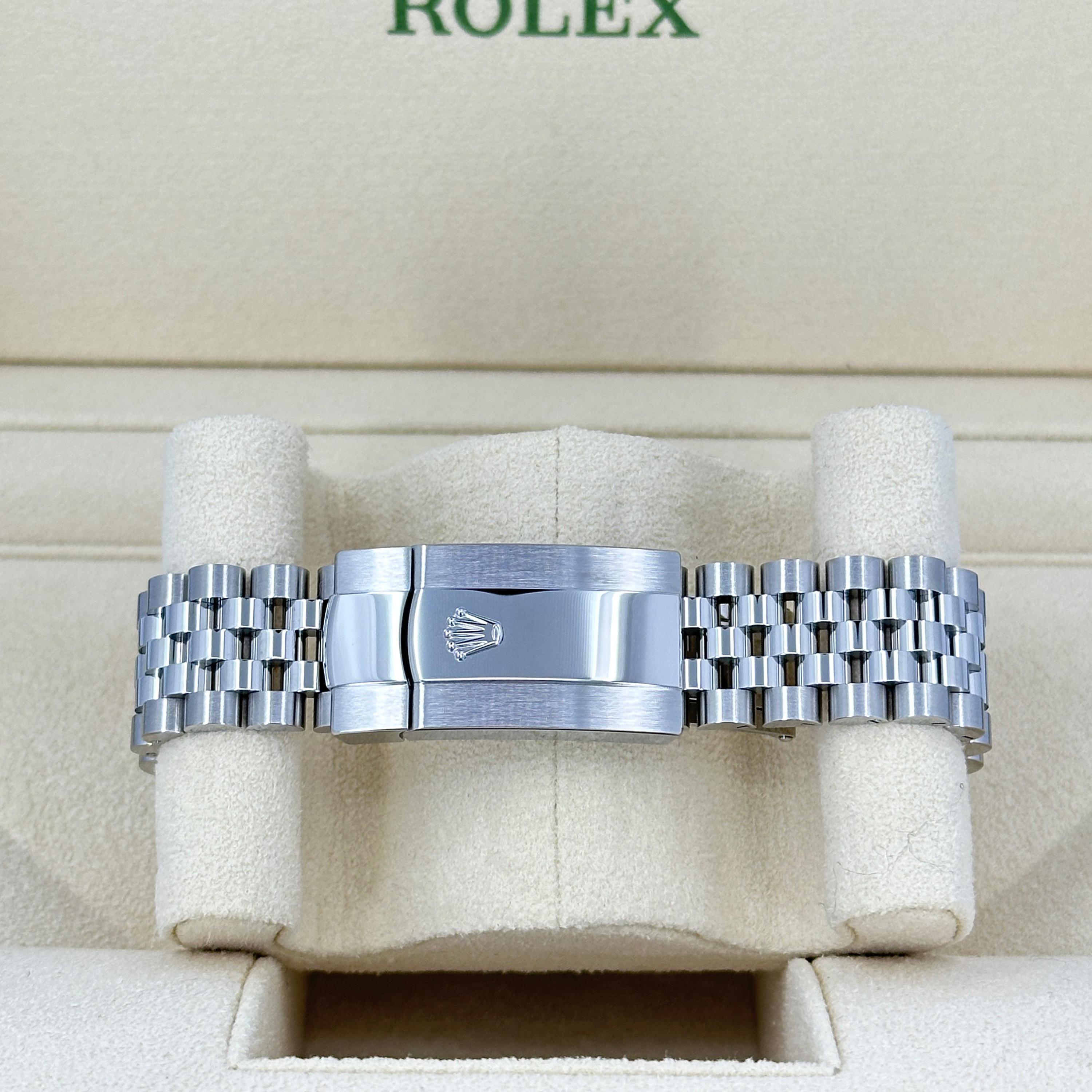 Ungetragene Rolex Datejust 41 Black Jubilee Reference# 126334, Komplettset, 2025 im Angebot 7
