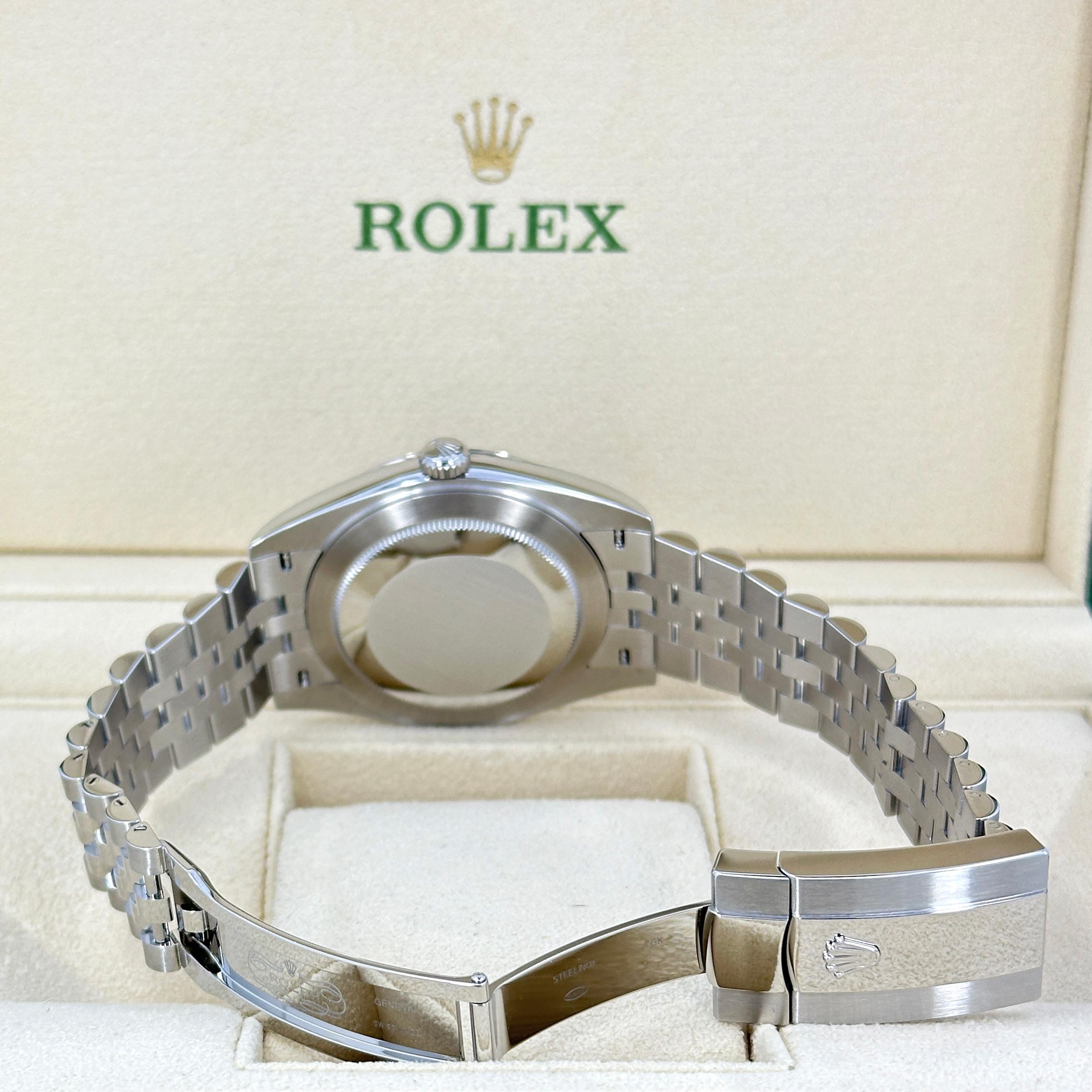 Ungetragene Rolex Datejust 41 Black Jubilee Reference# 126334, Komplettset, 2025 im Angebot 8