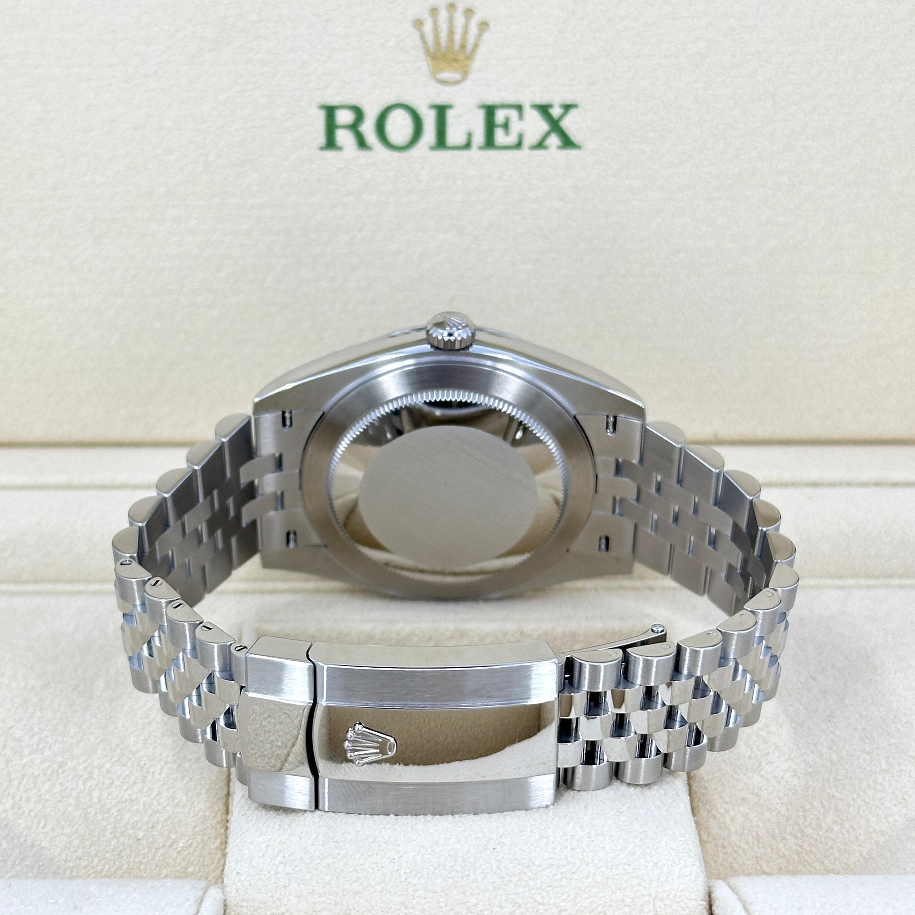 Ungetragene Rolex Datejust 41 Black Jubilee Reference# 126334, Komplettset, 2025 im Angebot 9