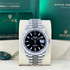 Unworn Rolex Datejust 41 Black Jubilee Reference# 126334, Complete set, 2025