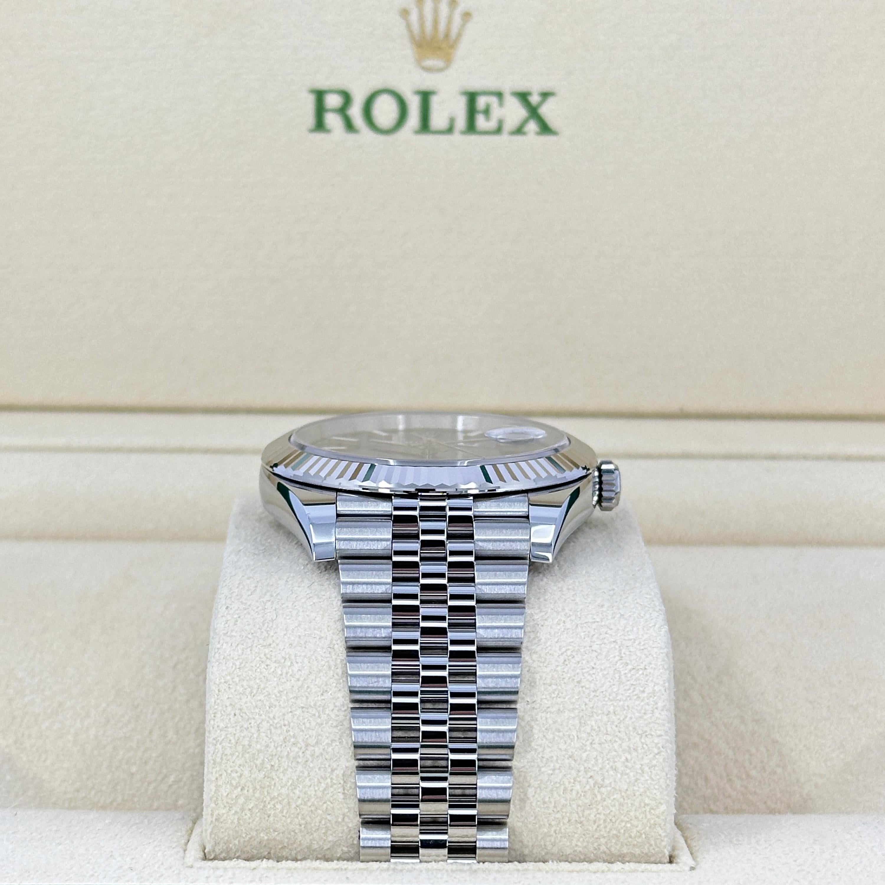 Ungetragene Rolex Datejust 41 Black Jubilee Reference# 126334, Komplettset, 2025 für Damen oder Herren im Angebot