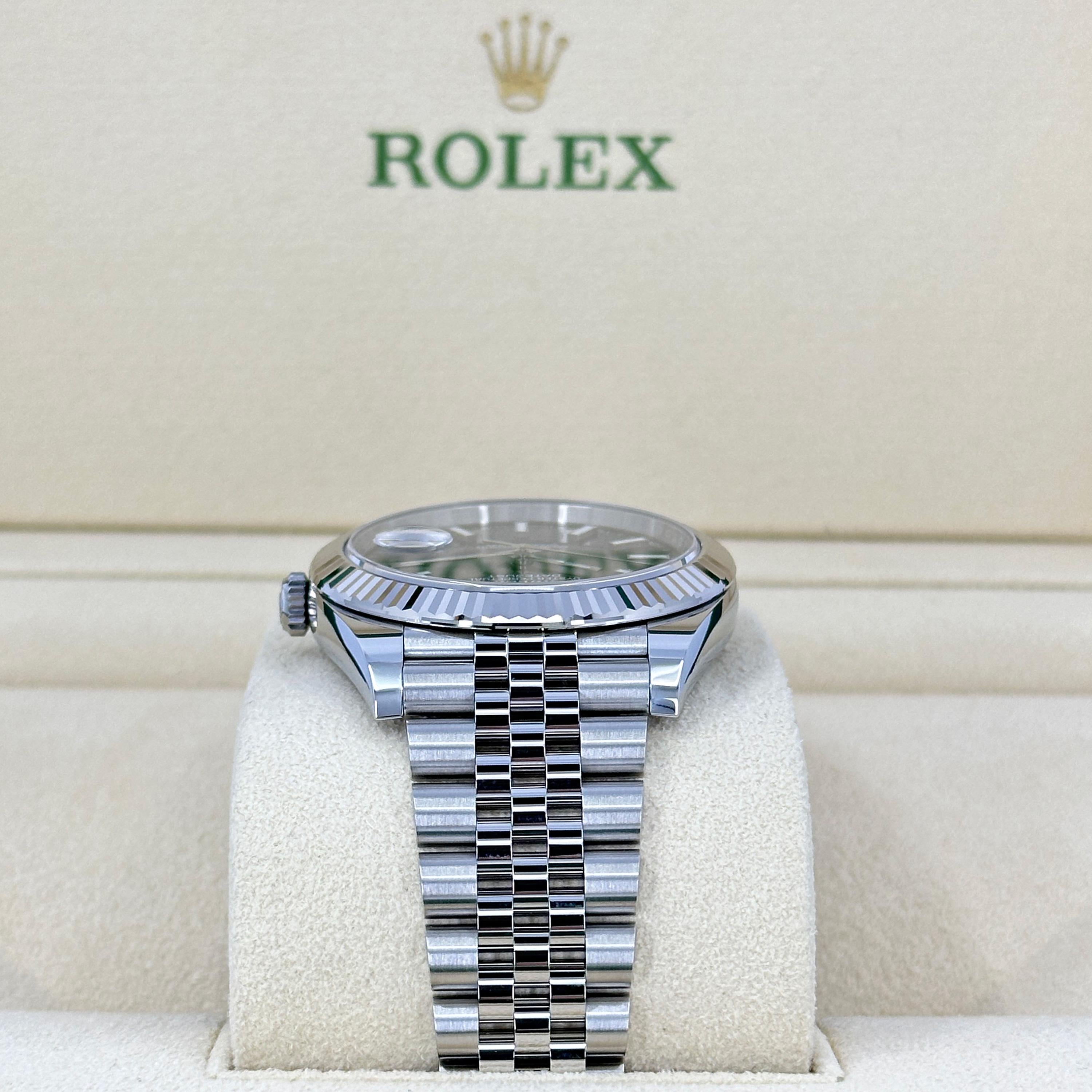 Ungetragene Rolex Datejust 41 Black Jubilee Reference# 126334, Komplettset, 2025 im Angebot 1