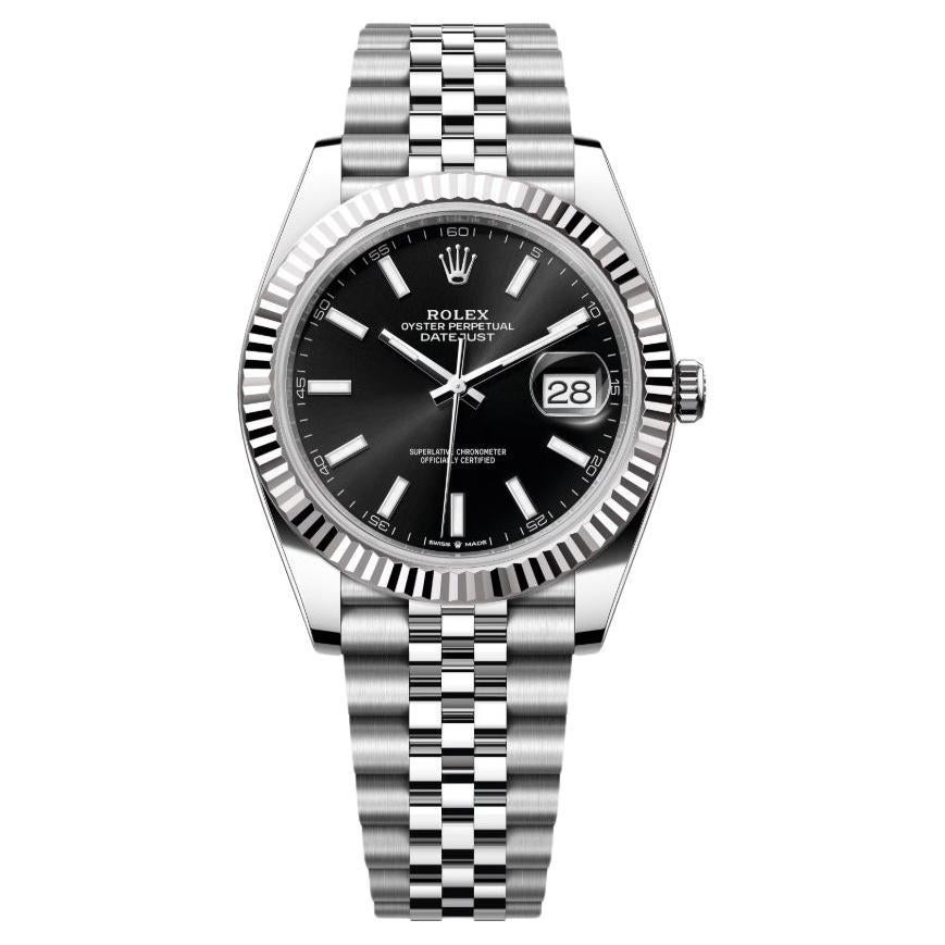 Ungetragene Rolex Datejust 41 Black Jubilee Reference# 126334, Komplettset, 2025