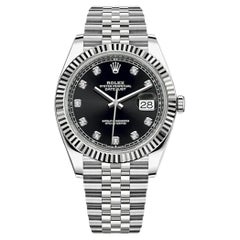 Used Unworn Rolex Datejust 41 Black Jubilee Reference# 126334, Complete set, 2025