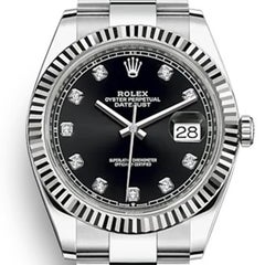 Unworn Rolex Datejust 41 Black Oyster Reference# 126334, Complete set, 2025