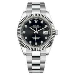Used Unworn Rolex Datejust 41 Black Oyster Reference# 126334, Complete set, 2025