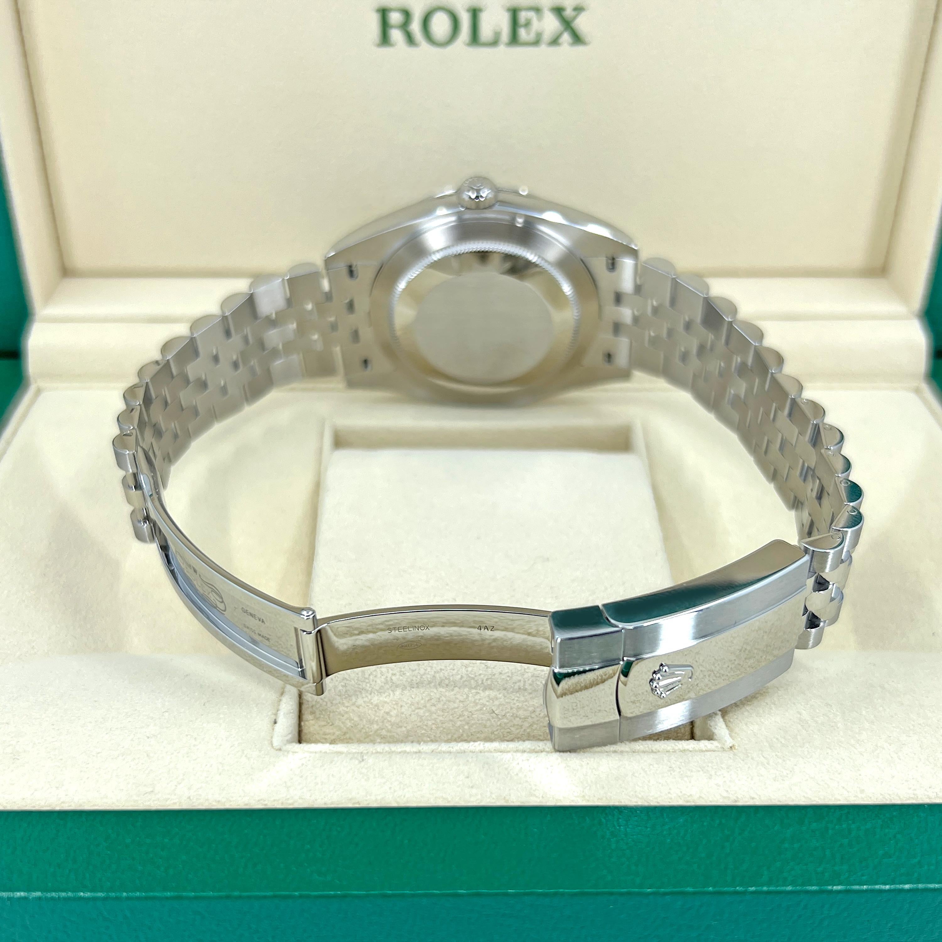 Rolex Datejust 41 Blue Jubilee Riferimento n. 126300, Set completo, 2025 in vendita 6