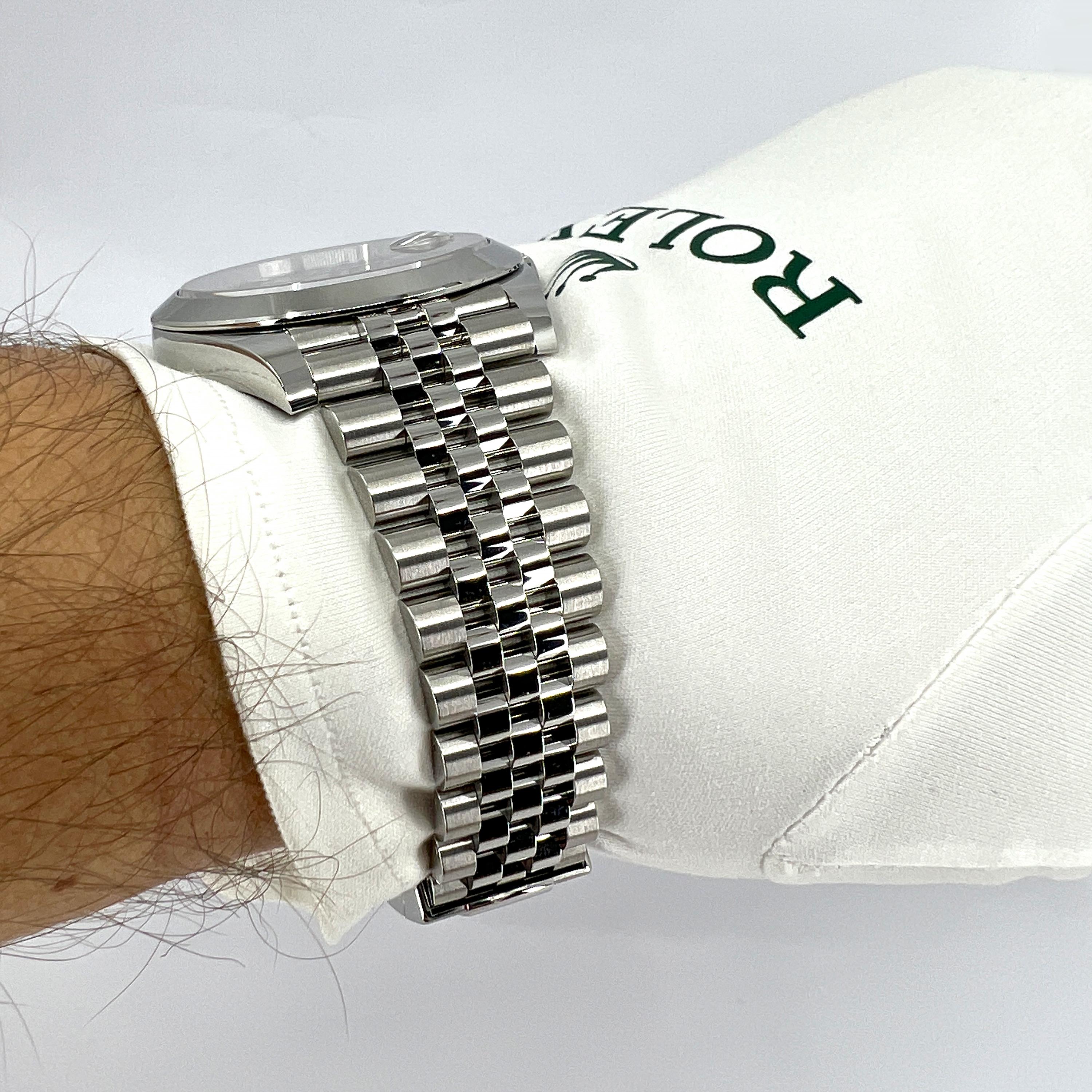 Rolex Datejust 41 Blue Jubilee Riferimento n. 126300, Set completo, 2025 in vendita 8