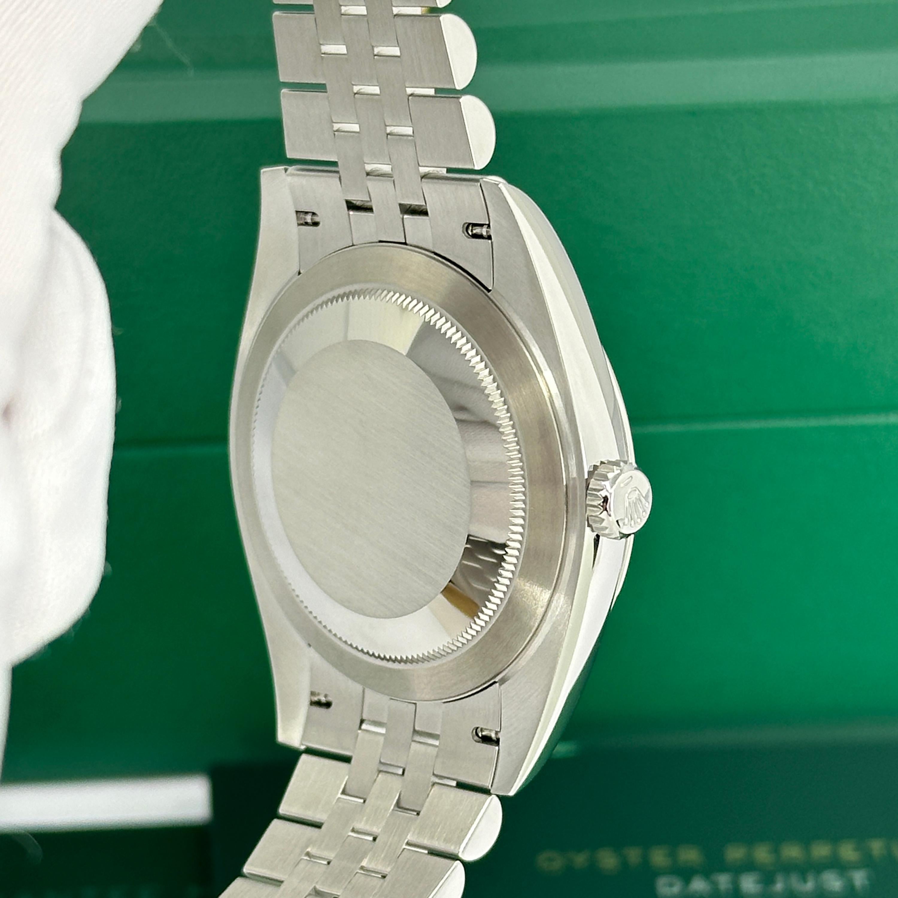 Ungetragene Rolex Datejust 41 Blue Jubilee Reference# 126300, Komplettset, 2025 im Angebot 10